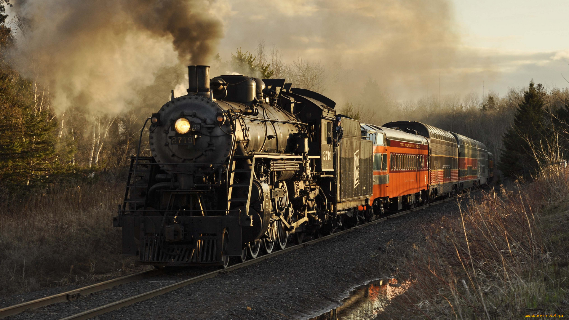 техника, паровозы, паровоз, рельсы, дорога, железная