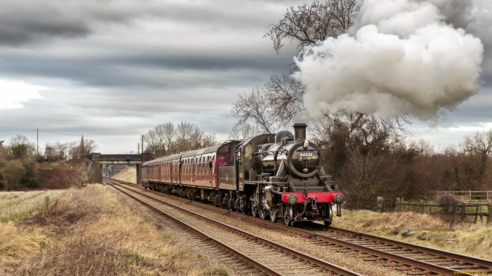техника, паровозы, паровоз, железная, дорога, рельсы