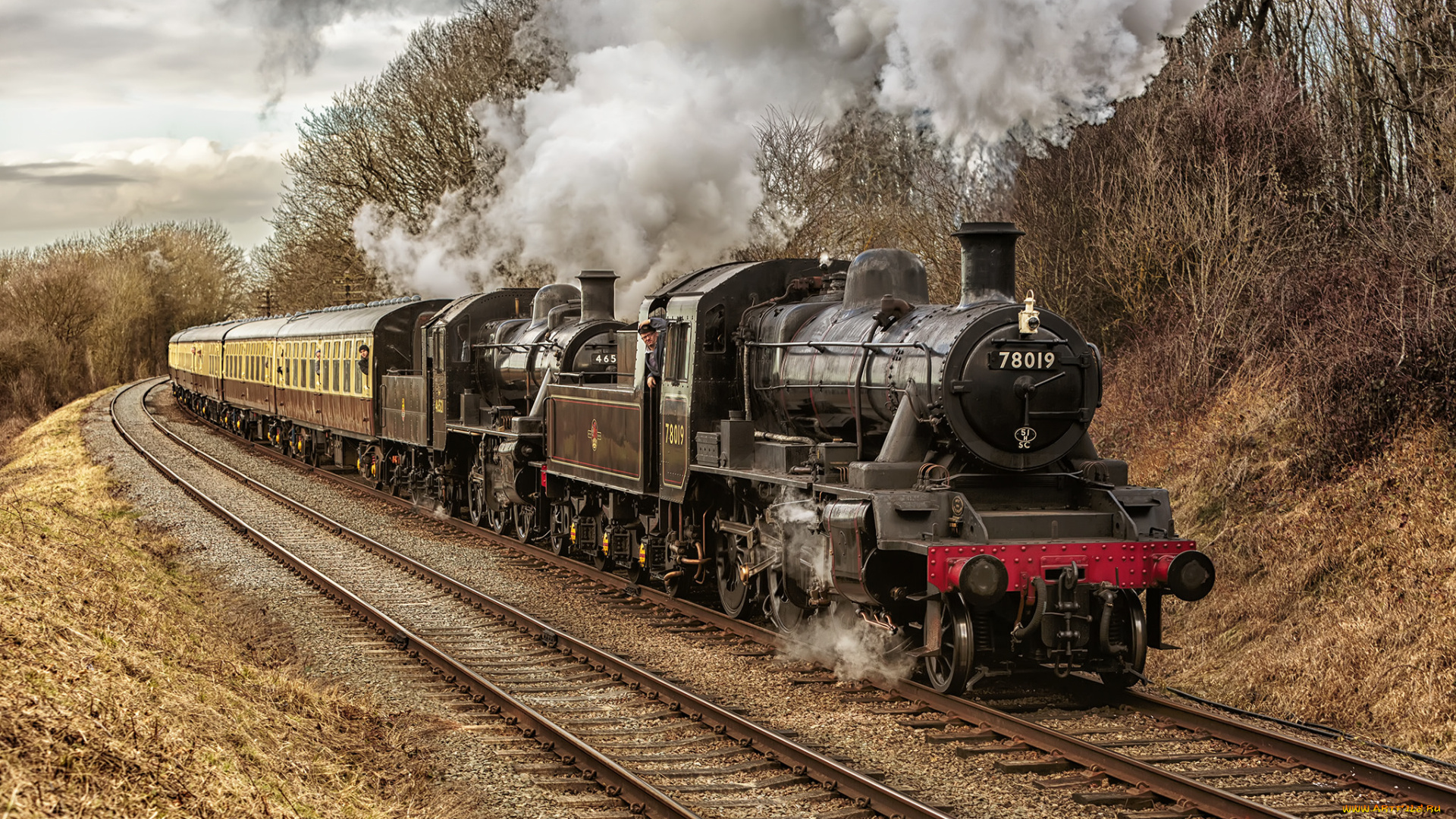 техника, паровозы, железная, дорога, рельсы, паровоз