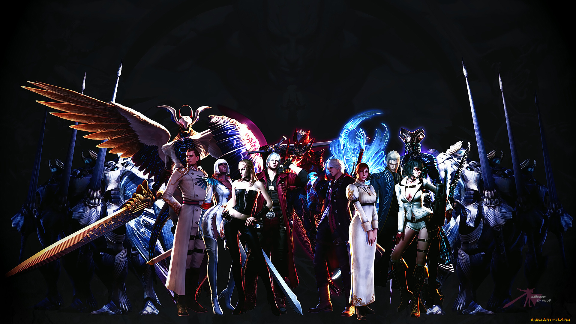 видео, игры, devil, may, cry, персонажи, арт, artist, devil, may, cry, dante, lady, character, trish, vergil, tagme