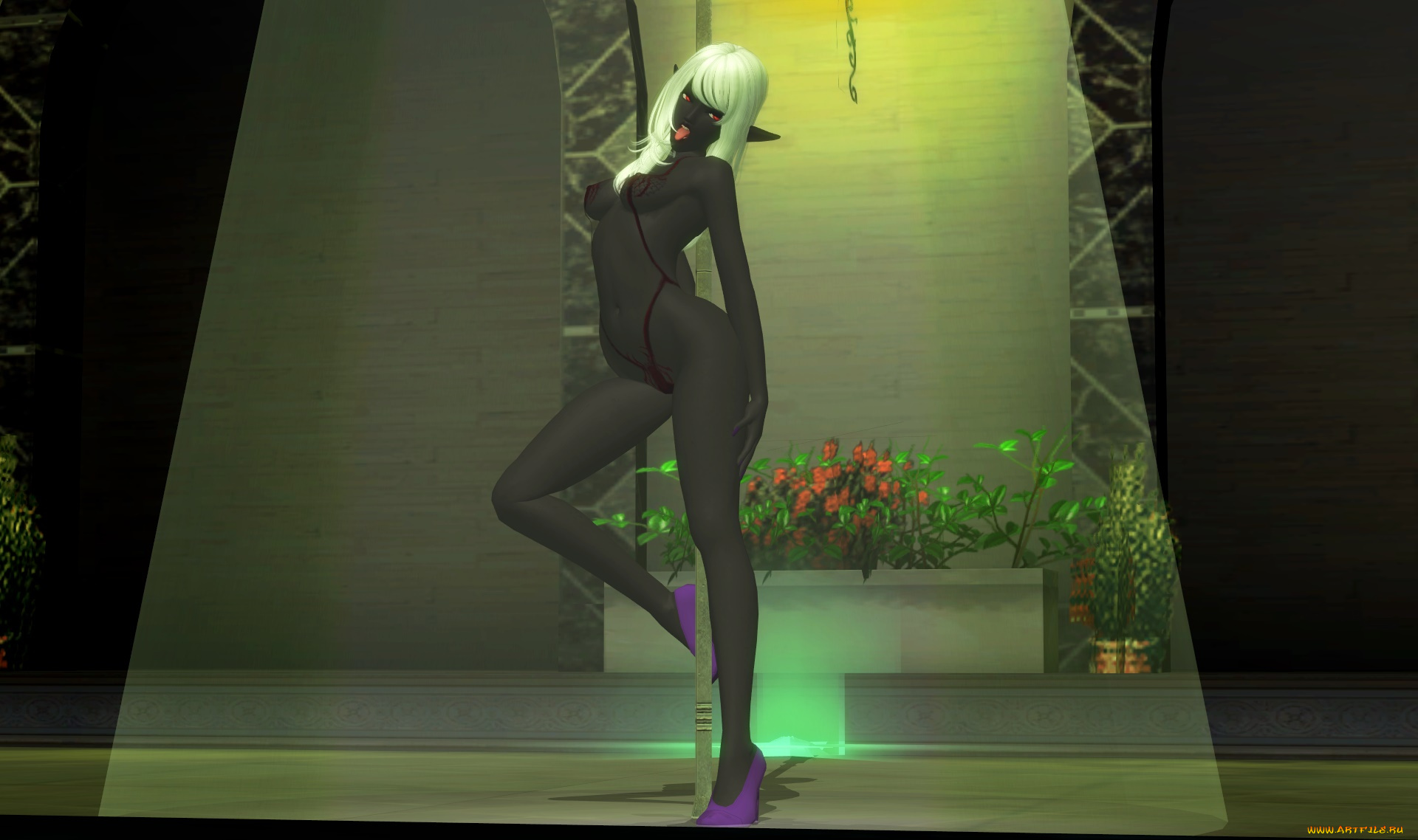 3д, графика, эльфы, , elves, фон, взгляд, эльфийка