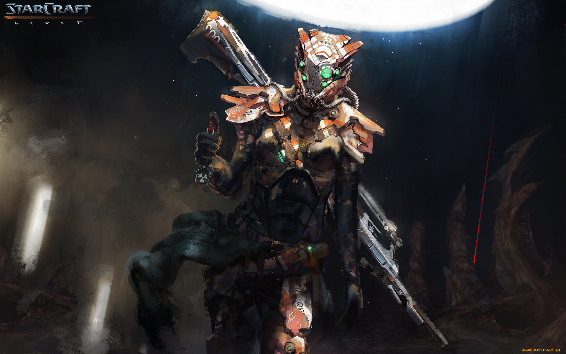 видео, игры, starcraft, игра, шлем, броня, арт