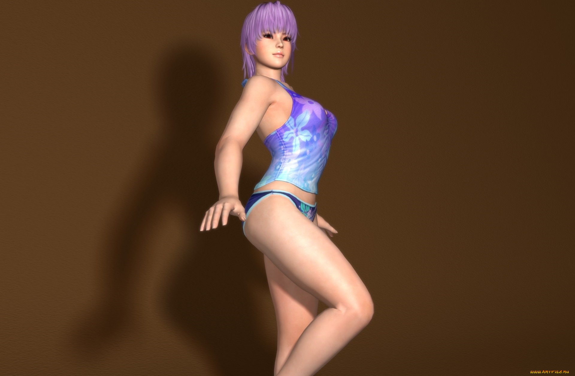 3д, графика, аниме, , anime, девушка, взгляд, фон