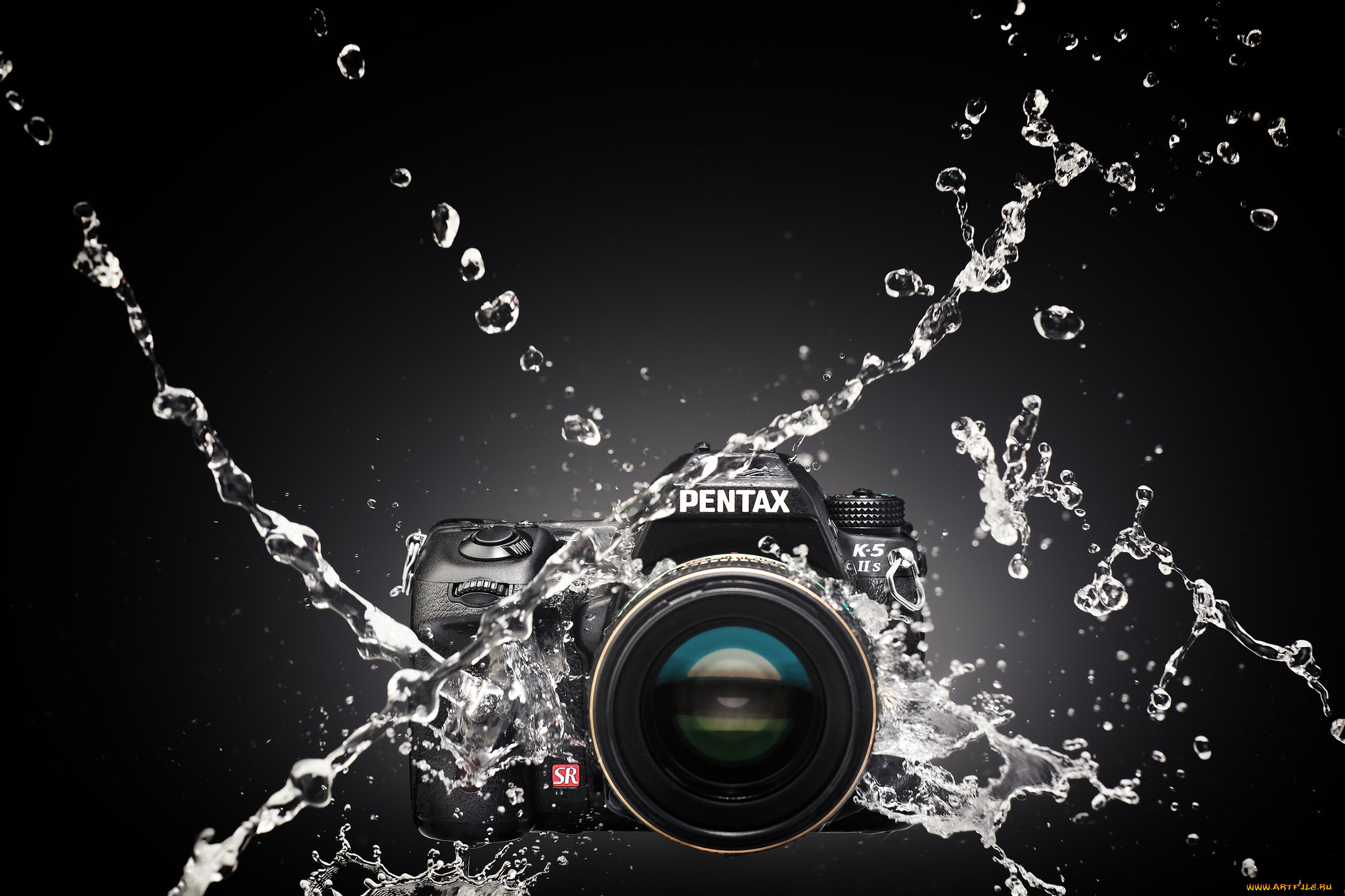 pentax, k-5iis, splash, бренды, pentax, фотокамера