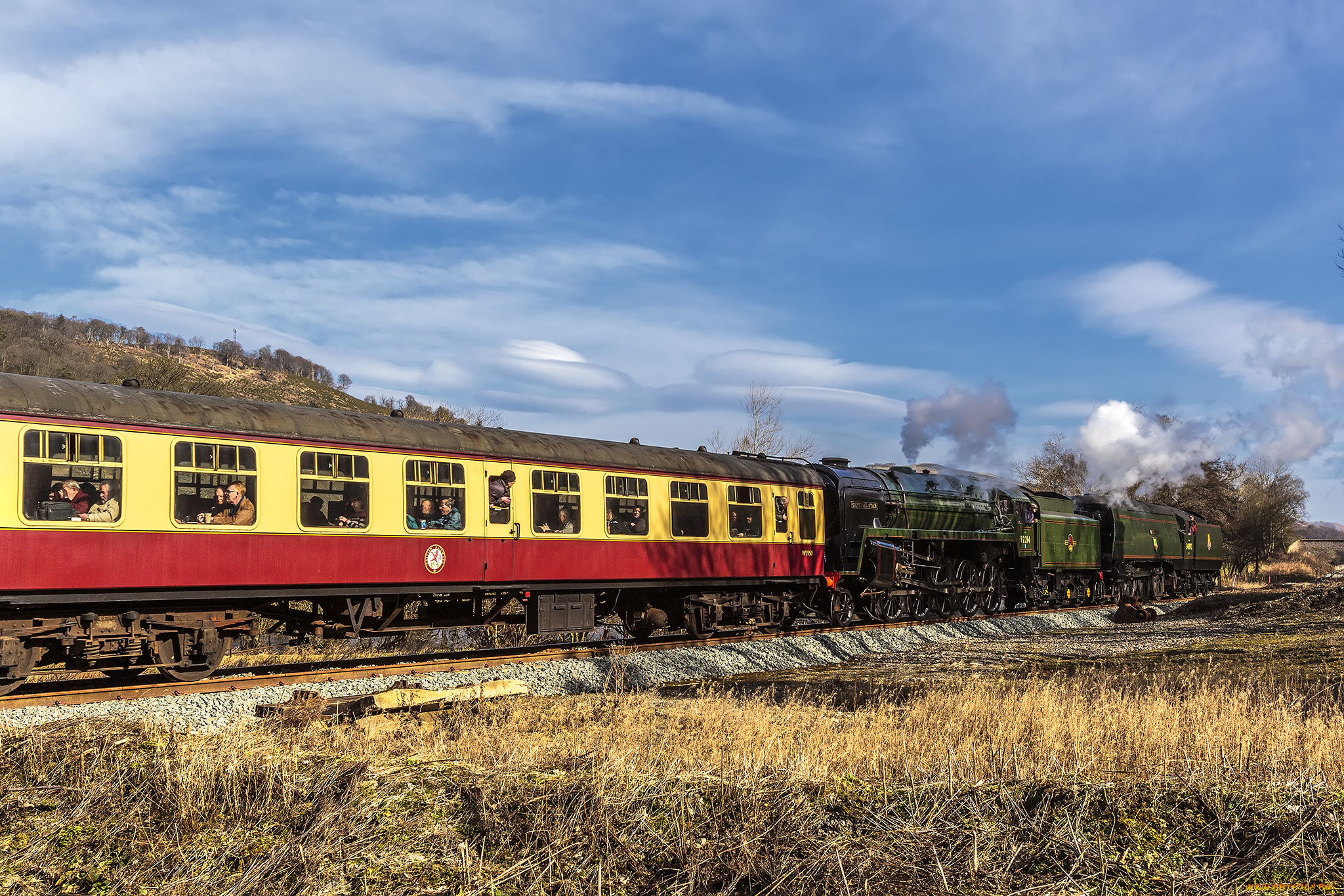 техника, паровозы, дорога, железная, рельсы, паровоз