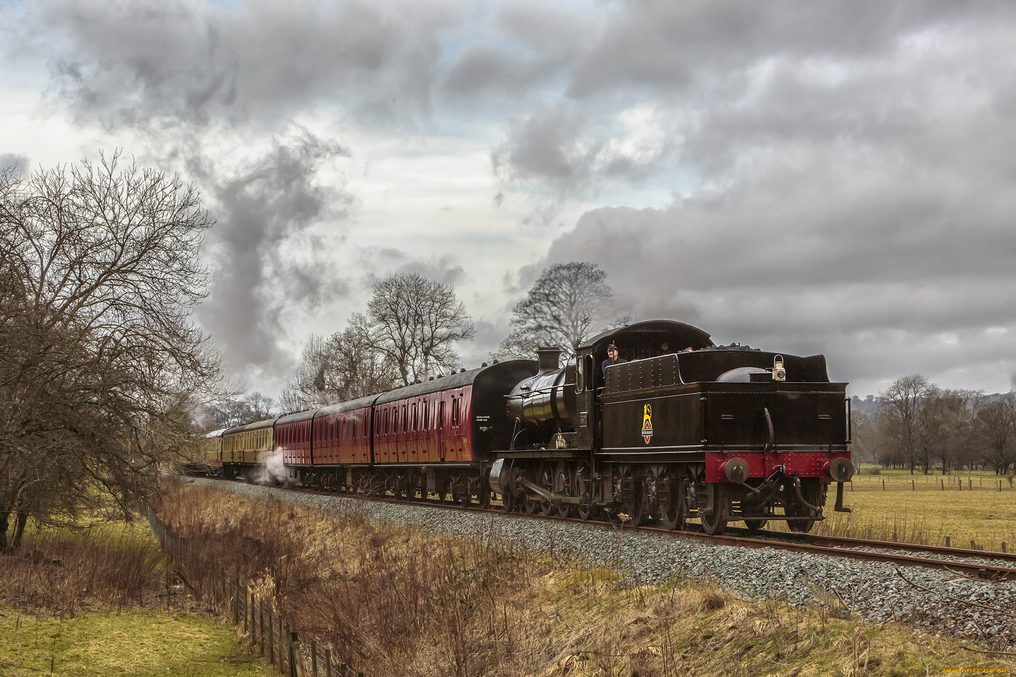техника, паровозы, паровоз, рельсы, дорога, железная