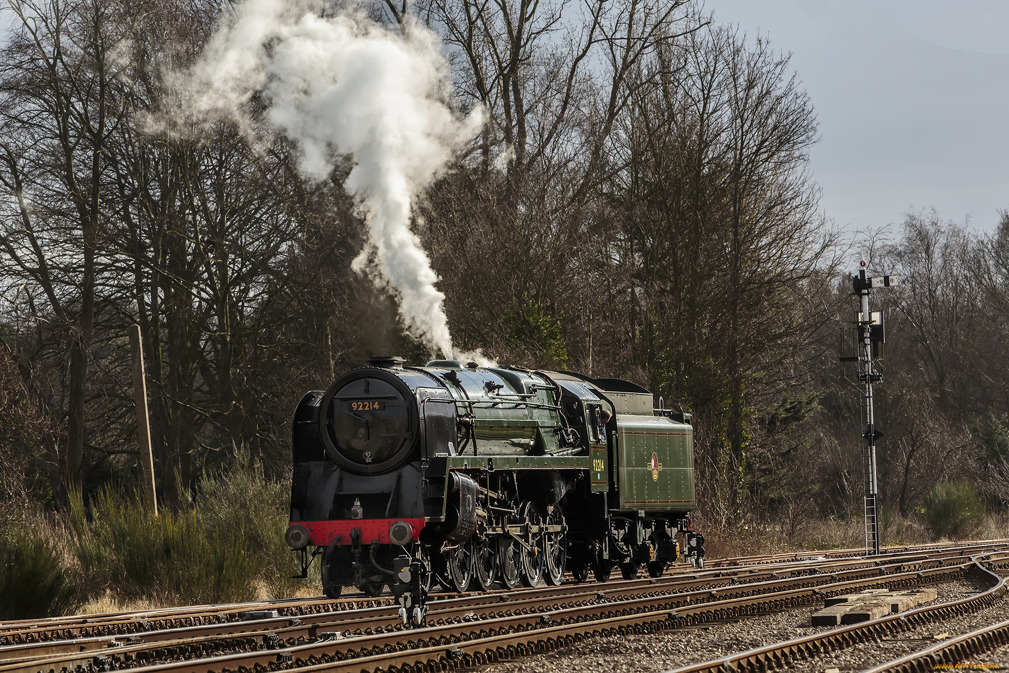 техника, паровозы, паровоз, рельсы, дорога, железная