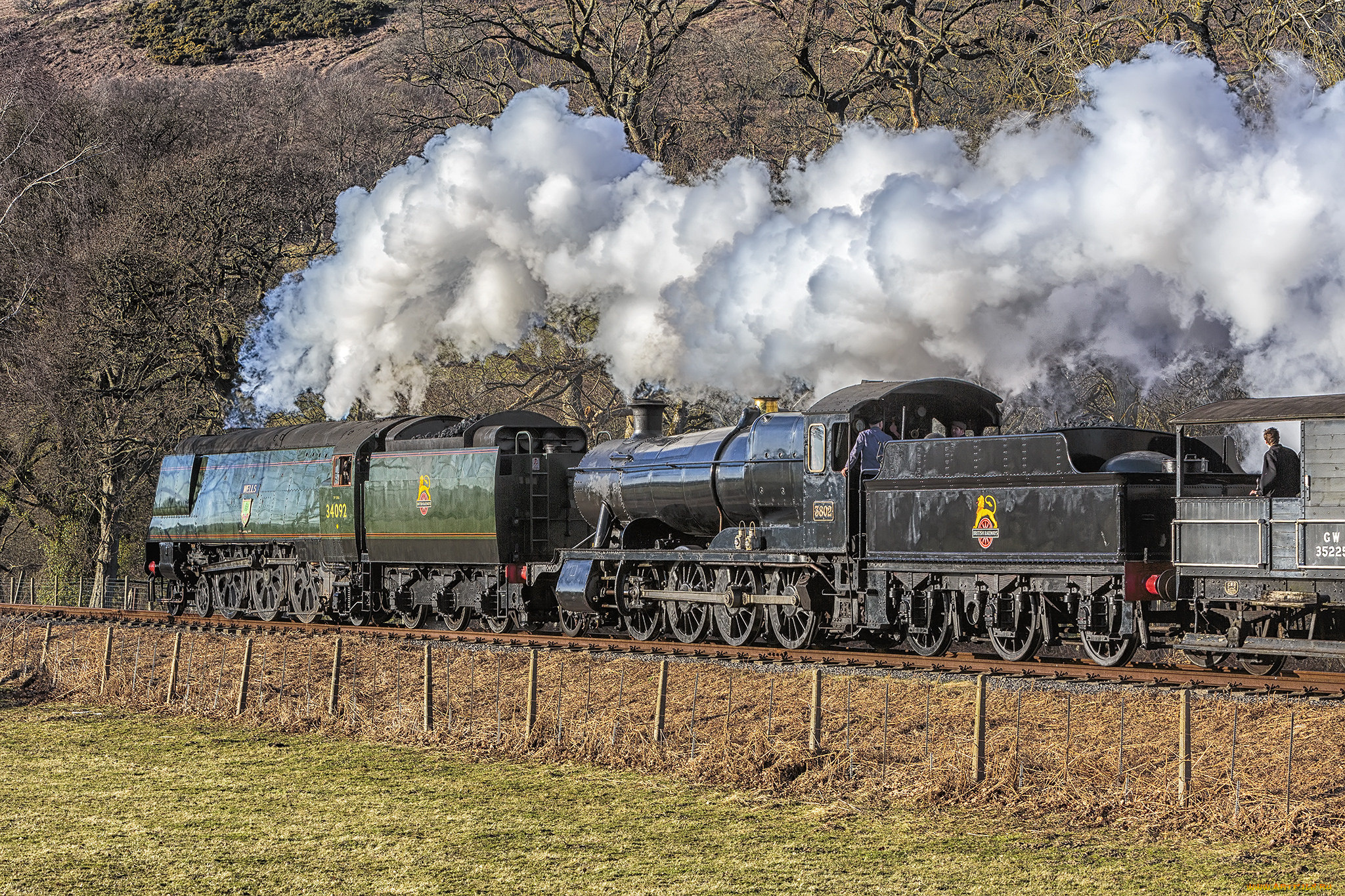 техника, паровозы, паровоз, рельсы, железная, дорога