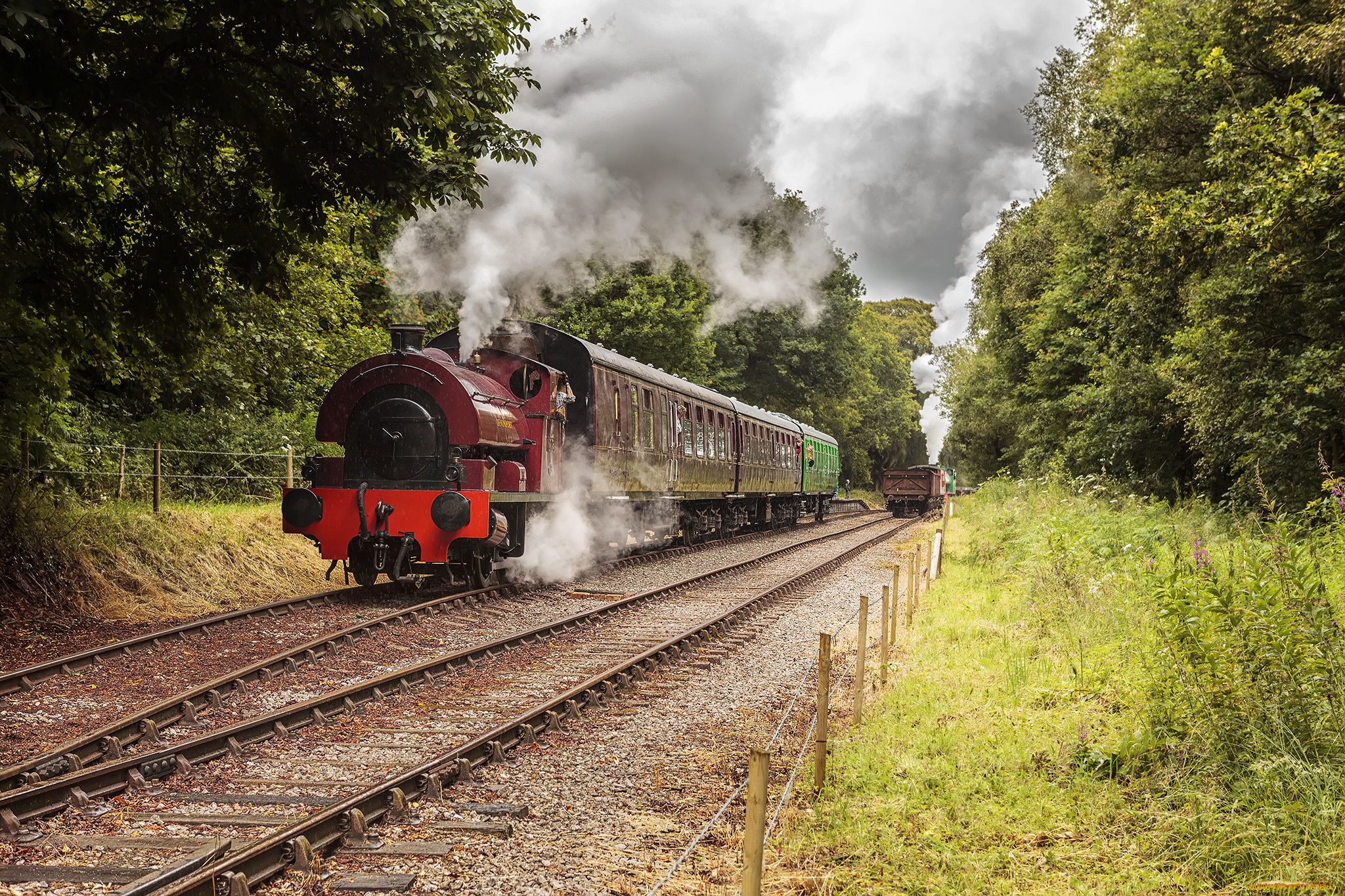 техника, паровозы, железная, дорога, рельсы, паровоз