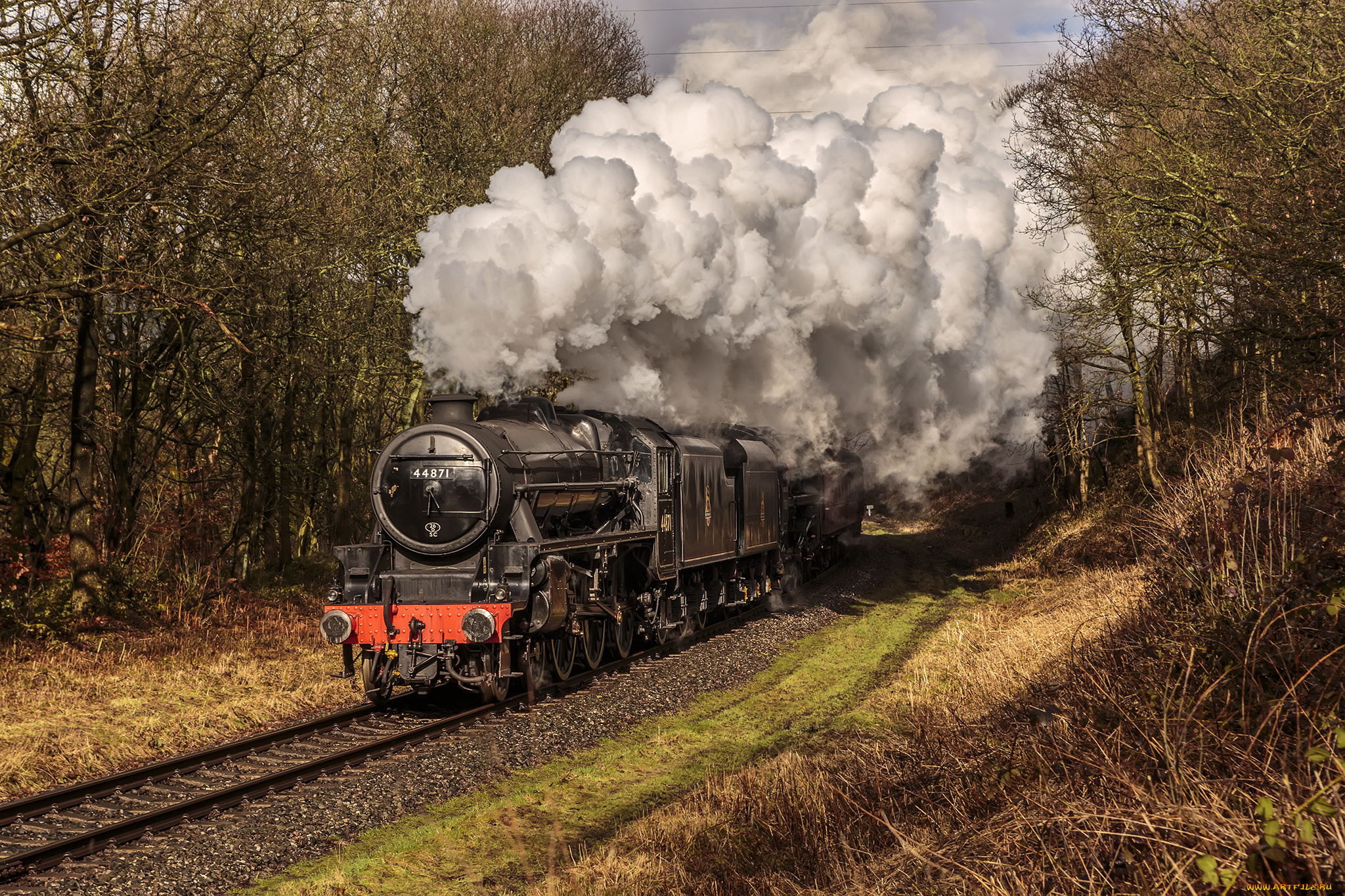 техника, паровозы, железная, рельсы, дорога, паровоз