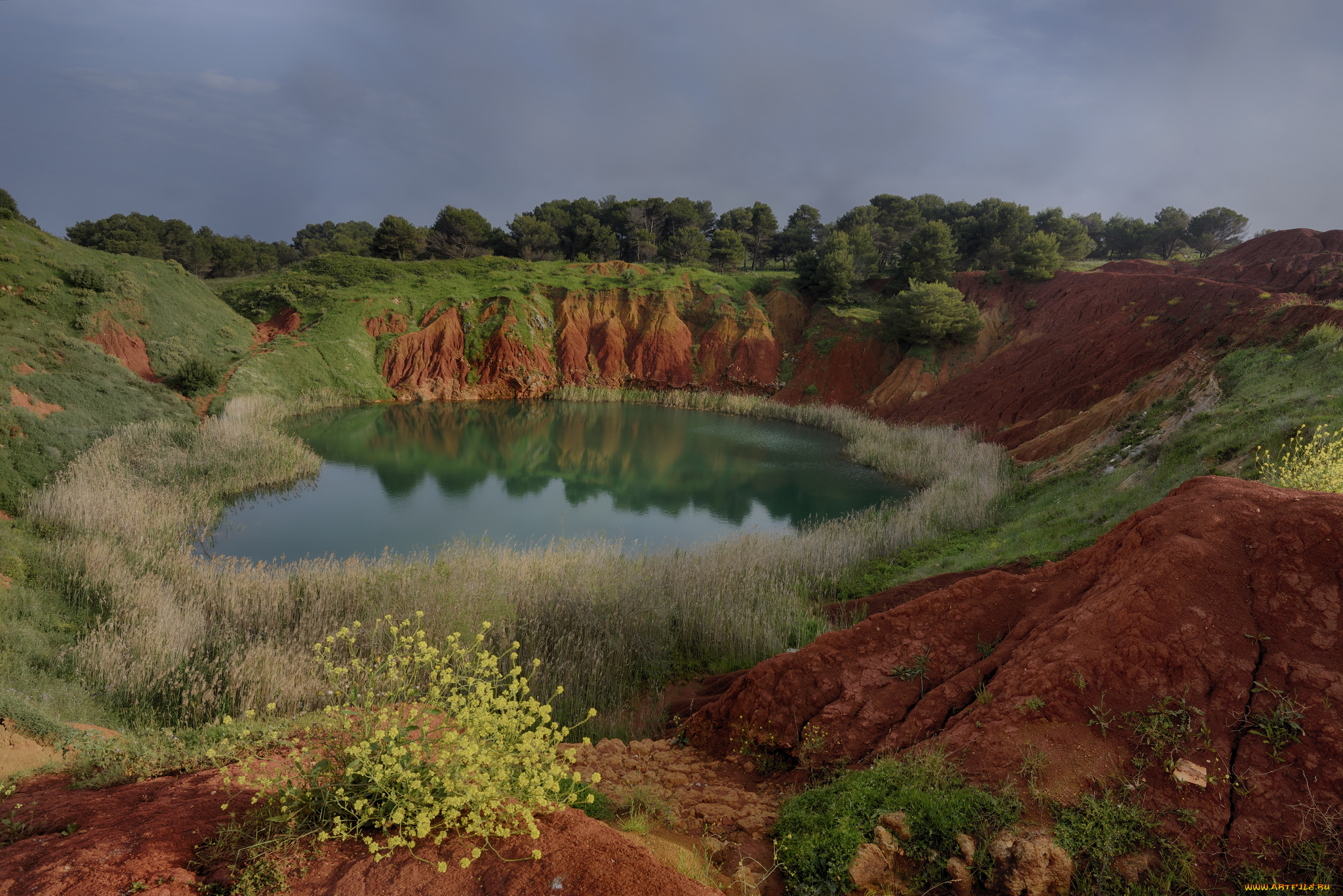 природа, реки, озера, лес, котловина