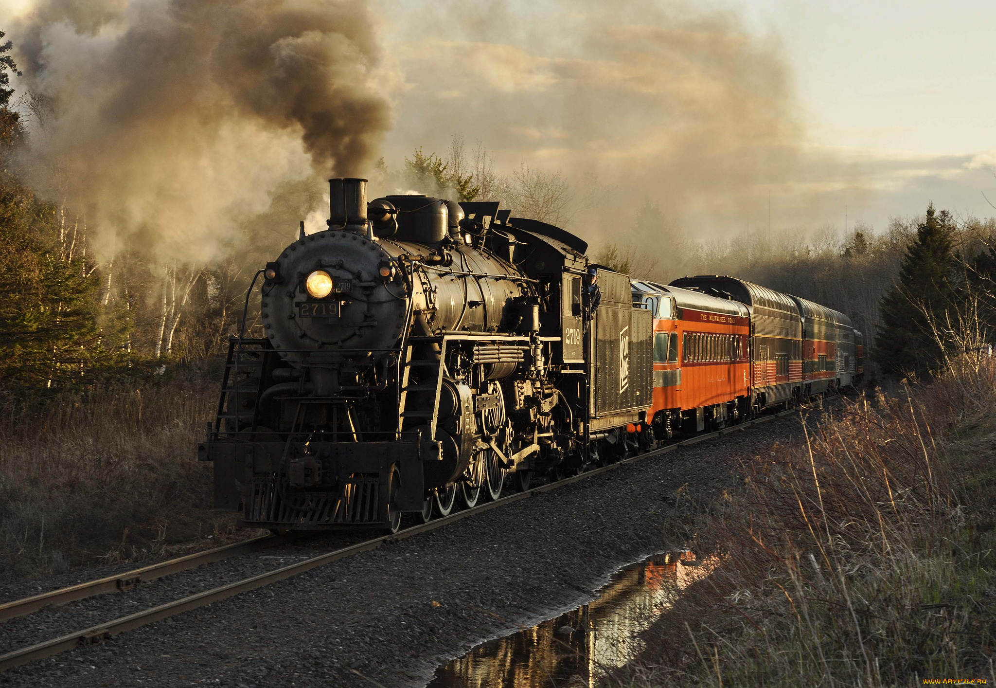 техника, паровозы, паровоз, рельсы, дорога, железная