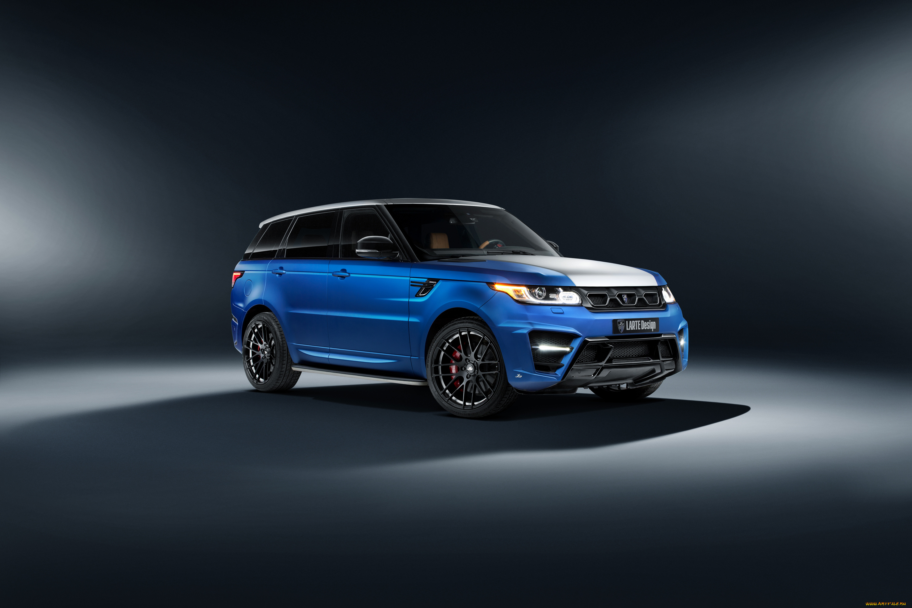 автомобили, range, rover, голубой, sport, rover, design, range, larte, 2014г, winner
