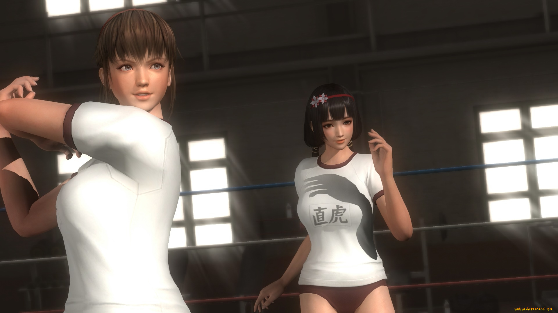 3д, графика, аниме, , anime, фон, взгляд, девушки