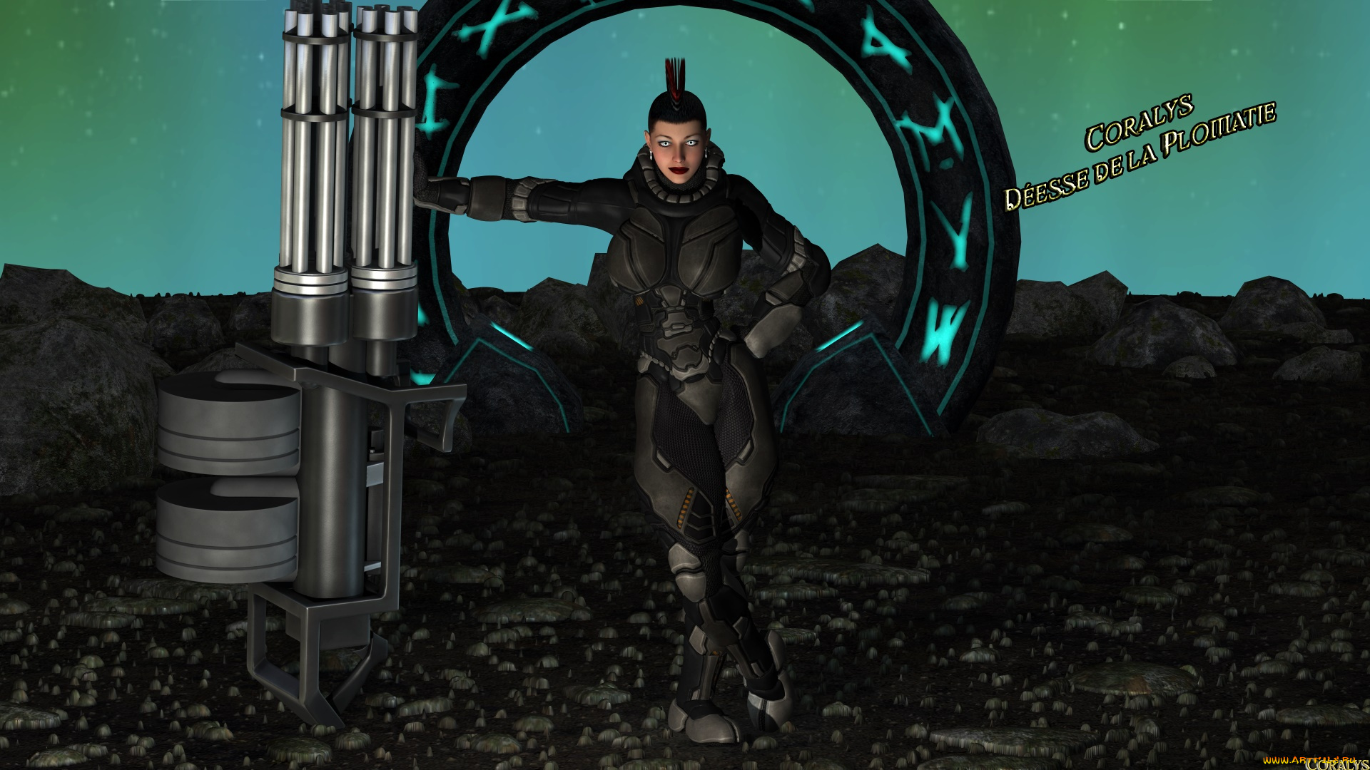 3д, графика, фантазия, , fantasy, фон, взгляд, девушка