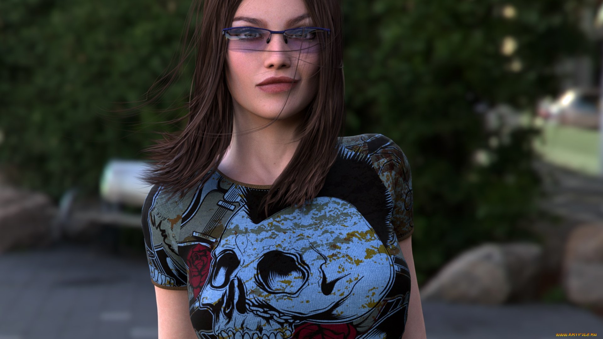 3д, графика, люди, , people, взгляд, девушка, фон