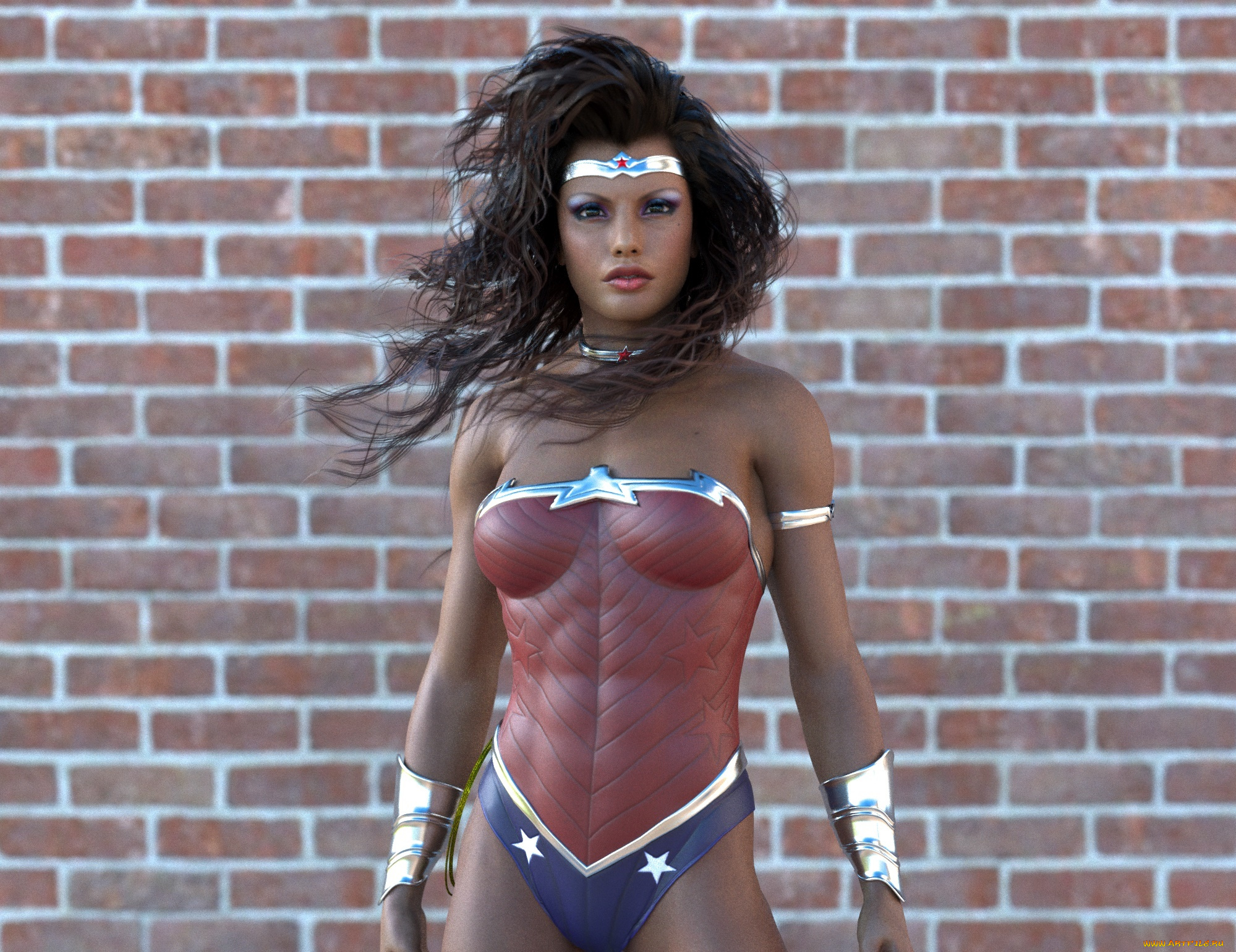 3д, графика, фантазия, , fantasy, девушка, взгляд, фон