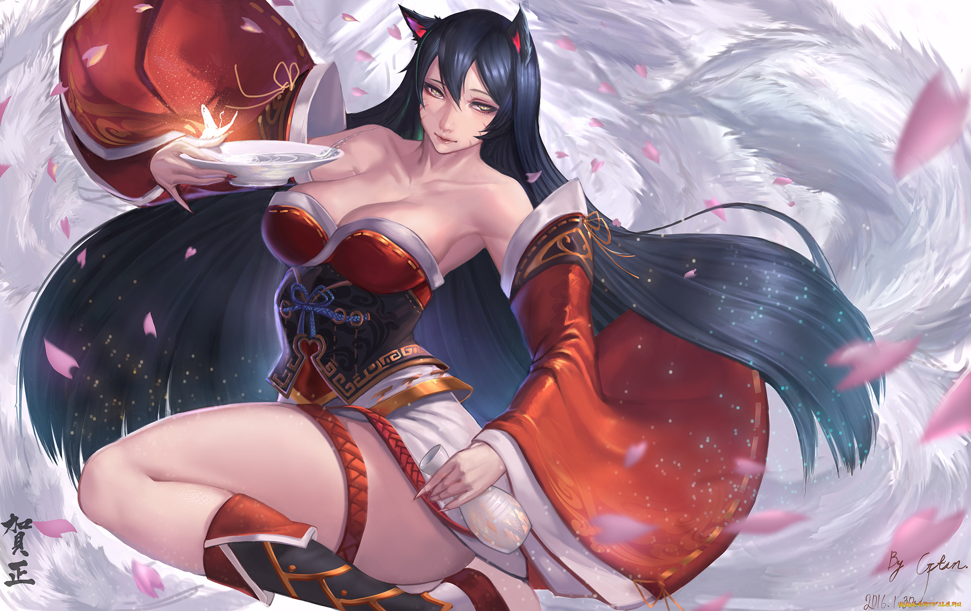 видео, игры, league, of, legends, ahri