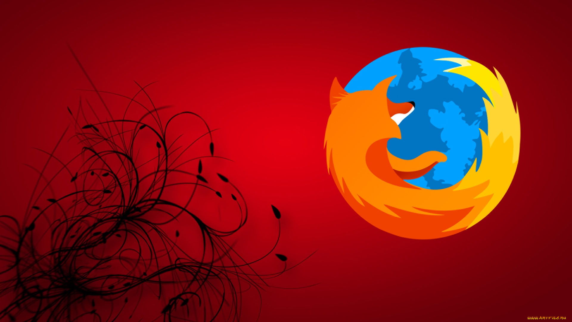 компьютеры, mozilla, firefox, фон, логотип