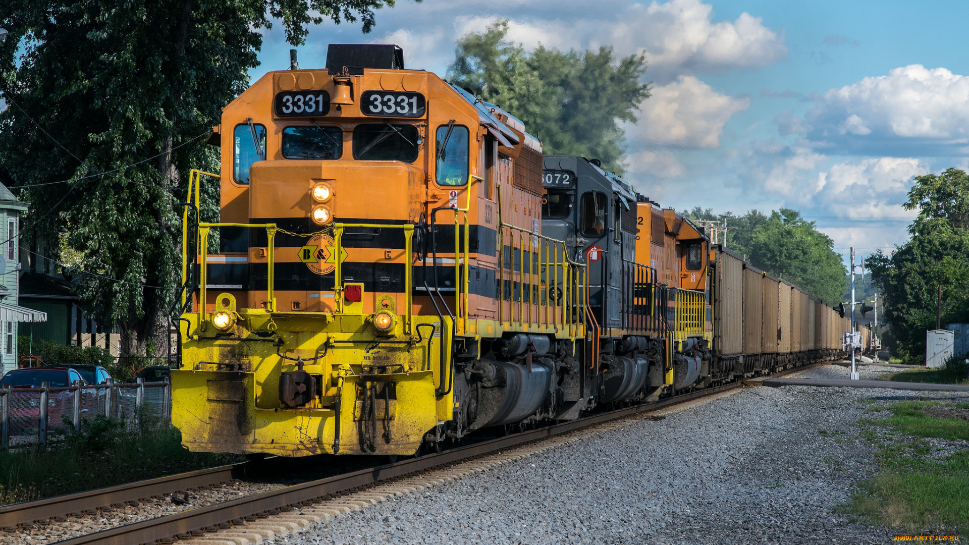 техника, поезда, локомотив, состав