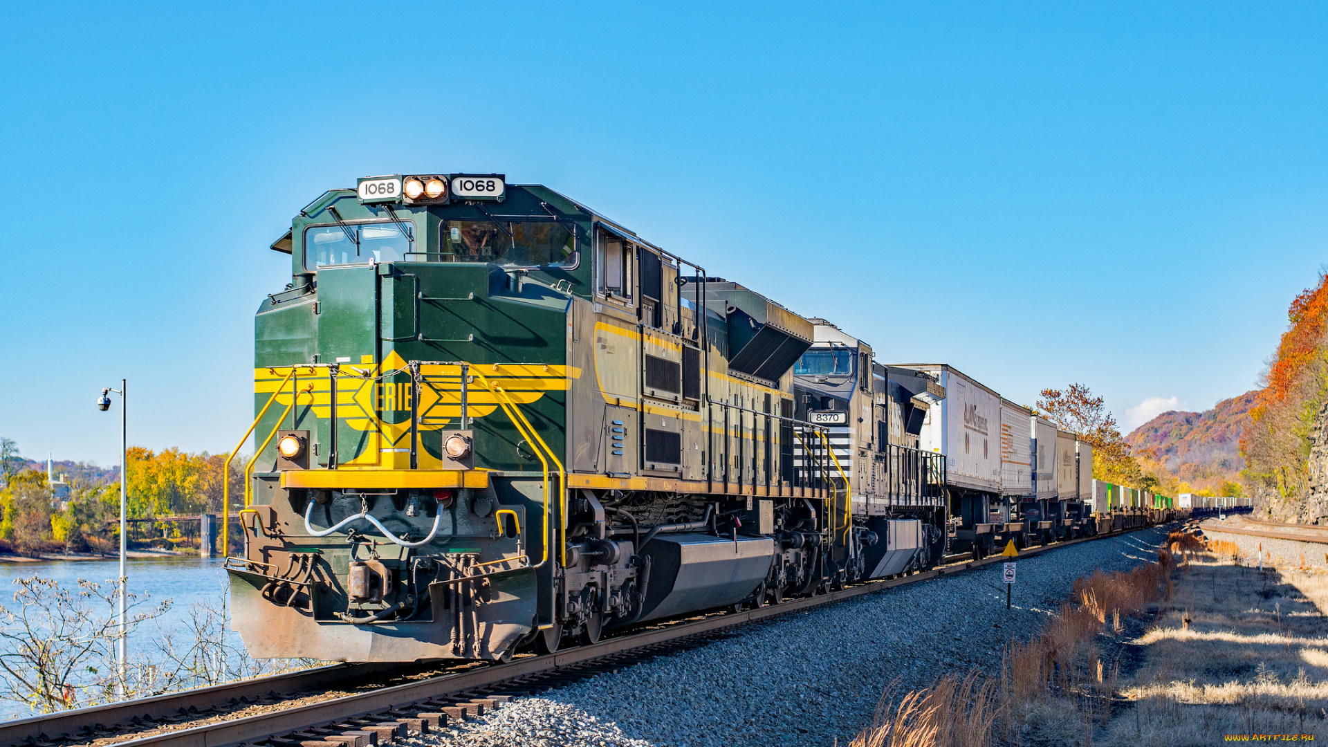 техника, поезда, локомотив, состав