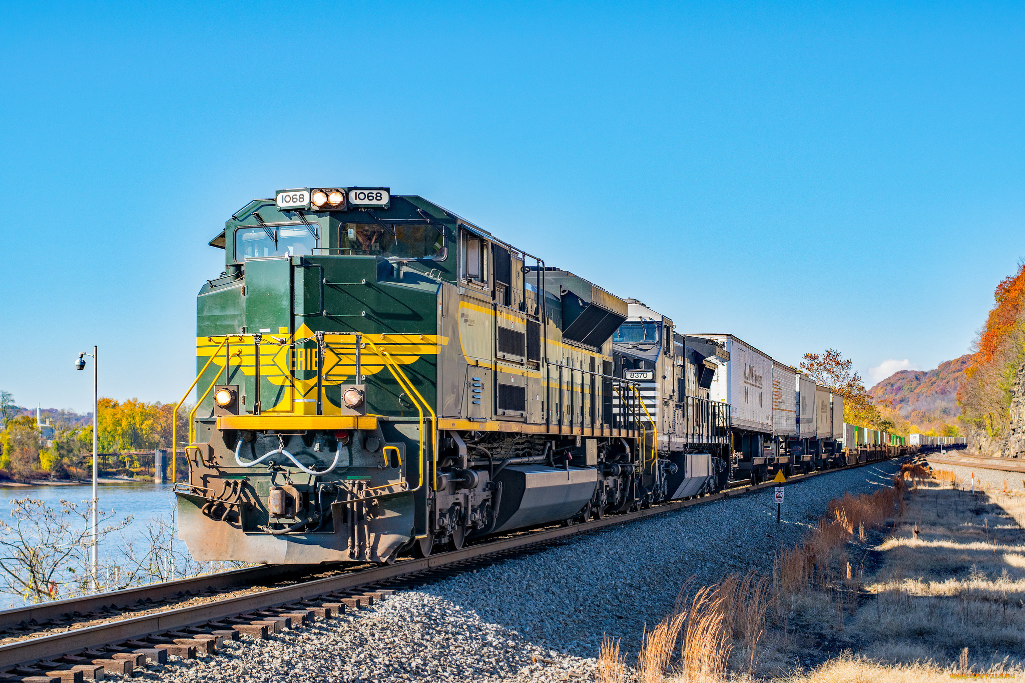 техника, поезда, локомотив, состав