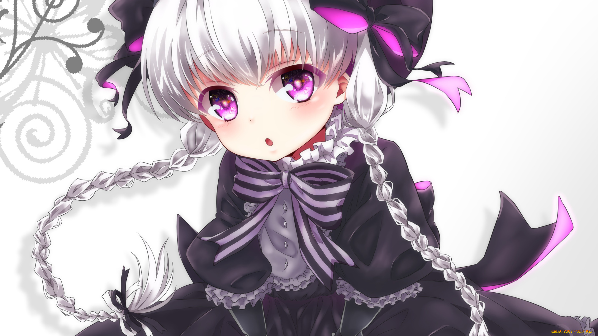 аниме, fate, stay, night, фон, взгляд, девушка