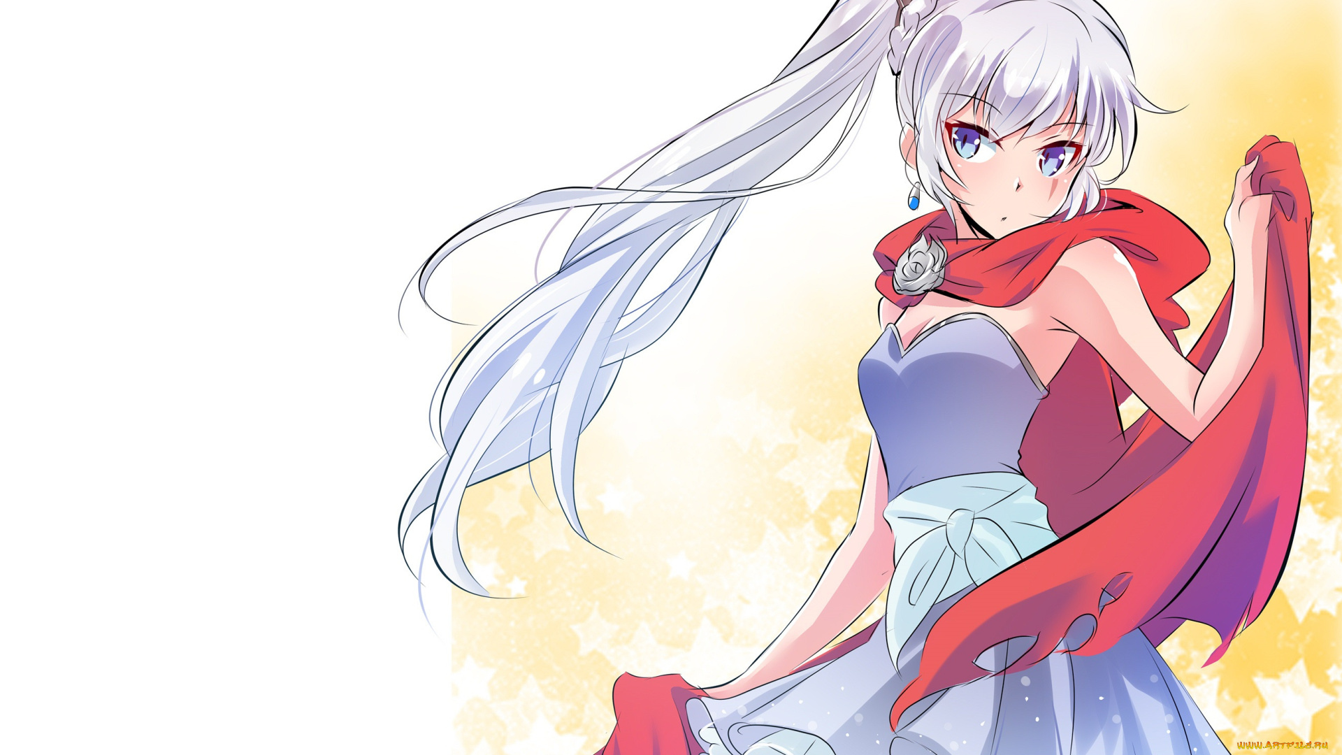аниме, rwby, фон, взгляд, девушка