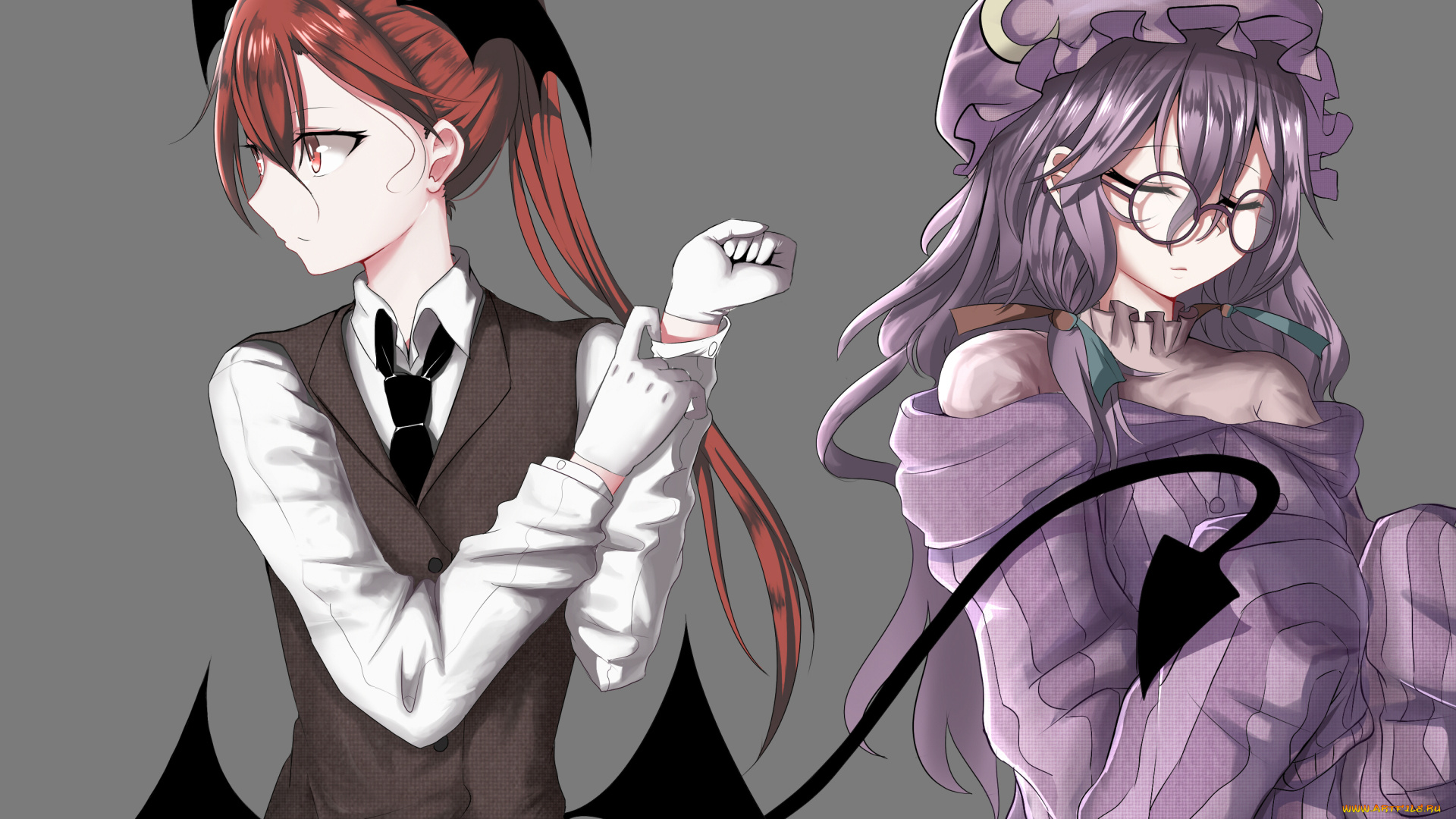 аниме, touhou, девушки