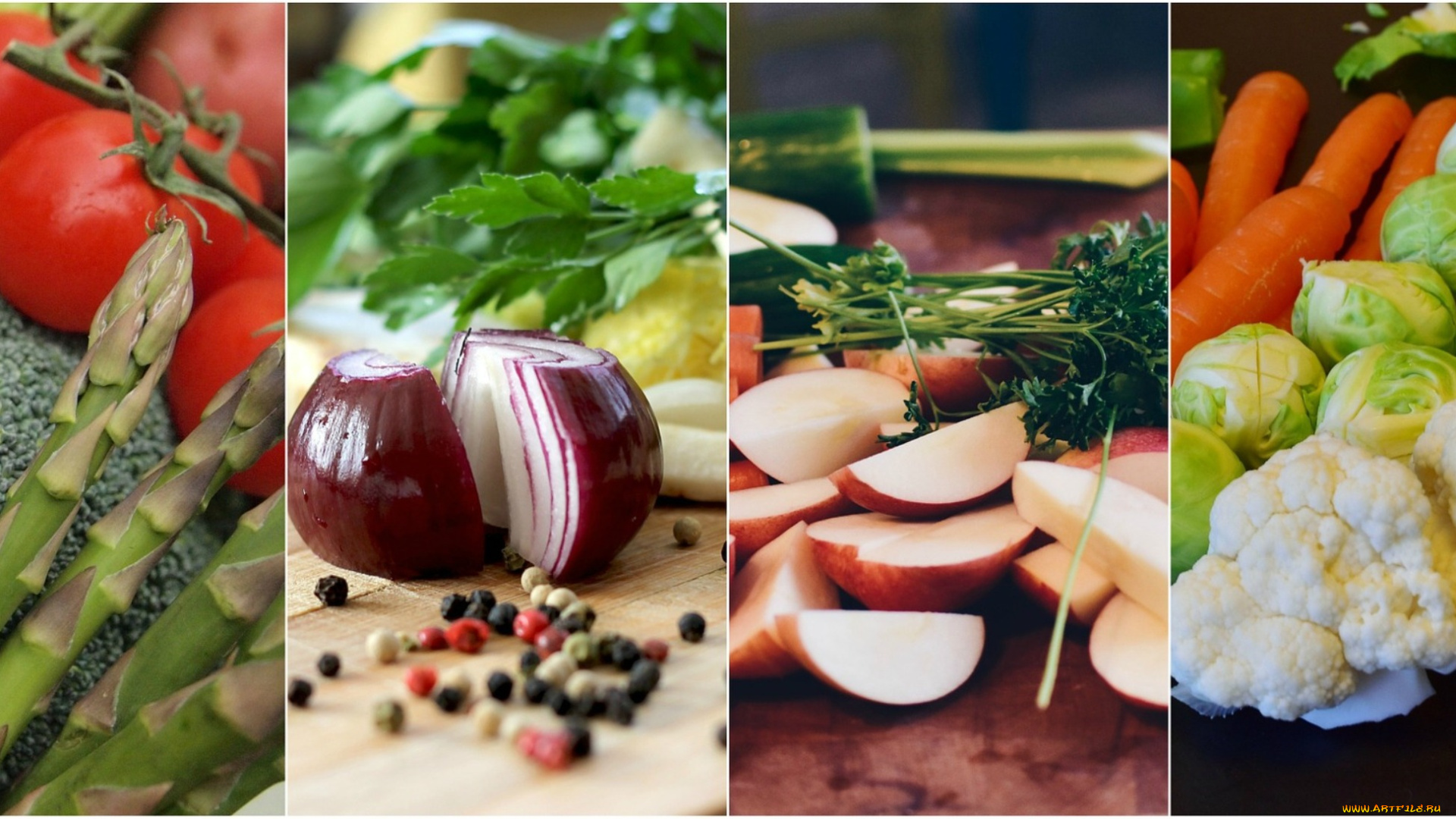 еда, овощи, фрукты, коллаж, капуста, помидоры, томаты, лук