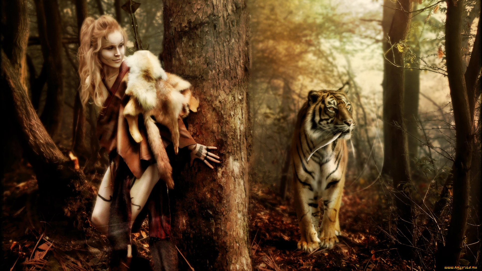 фэнтези, фотоарт, человек, нимб, ноутбук