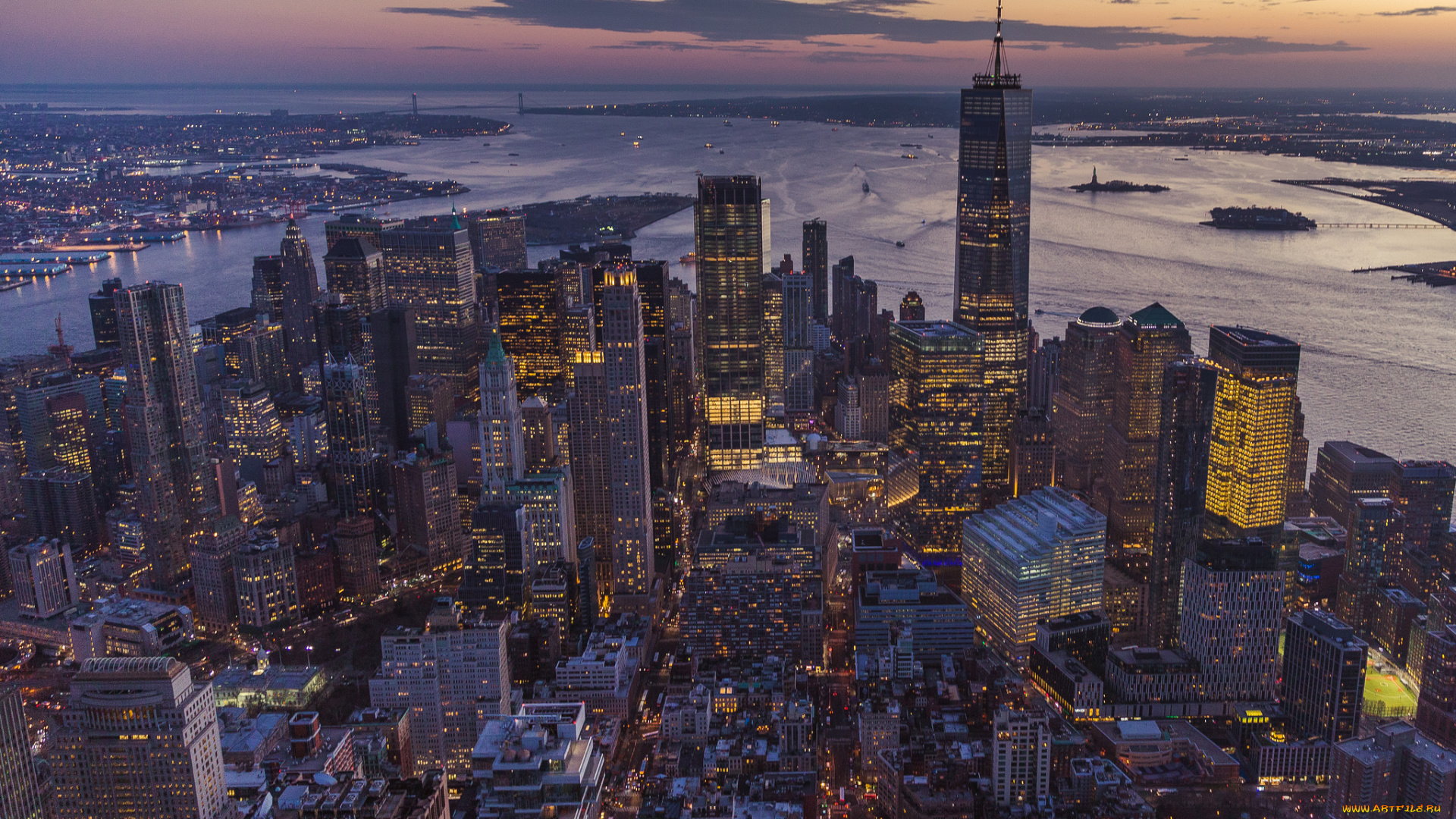 manhattan, города, нью-йорк, , сша, простор