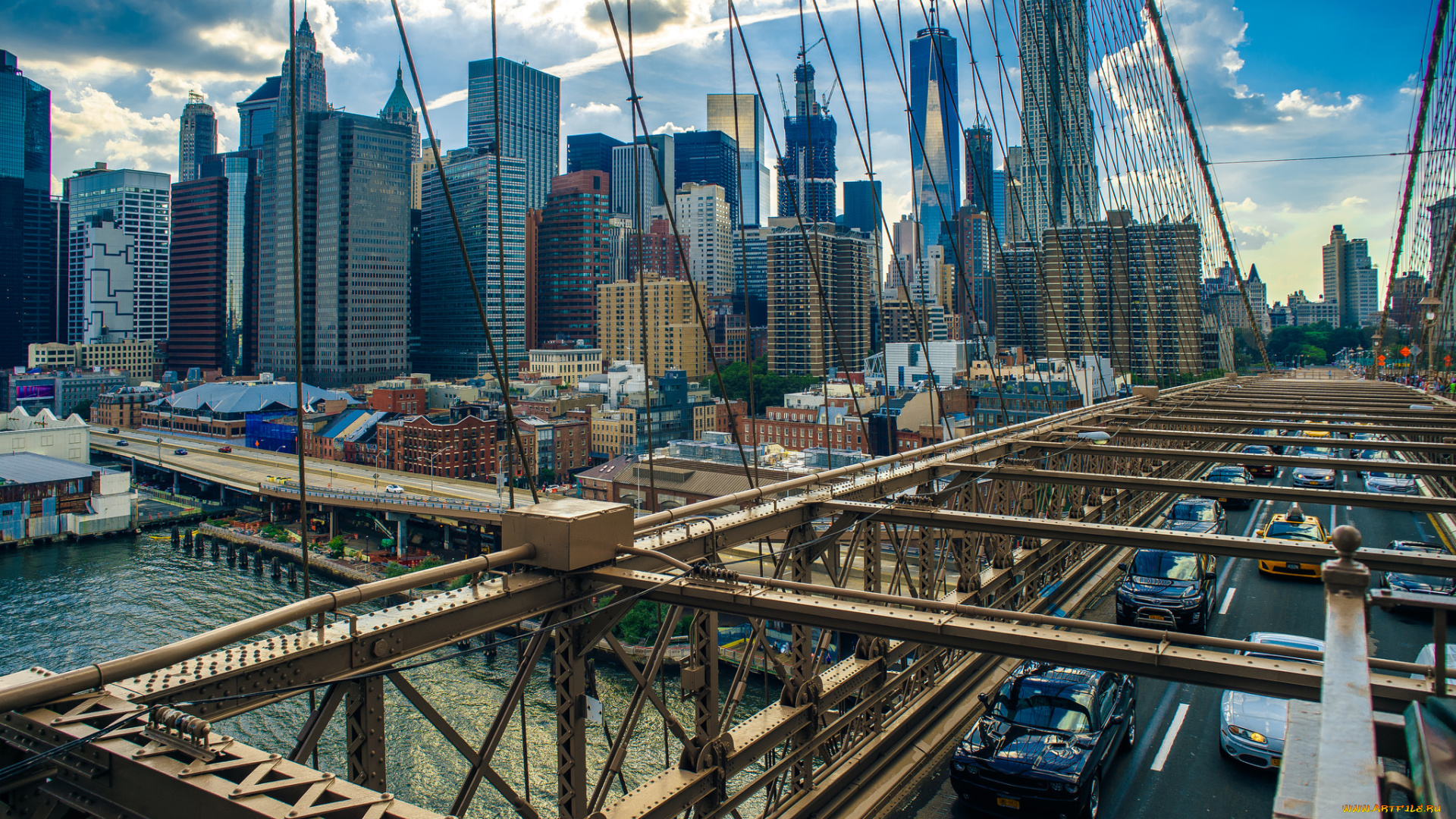 manhattan, города, нью-йорк, , сша, простор