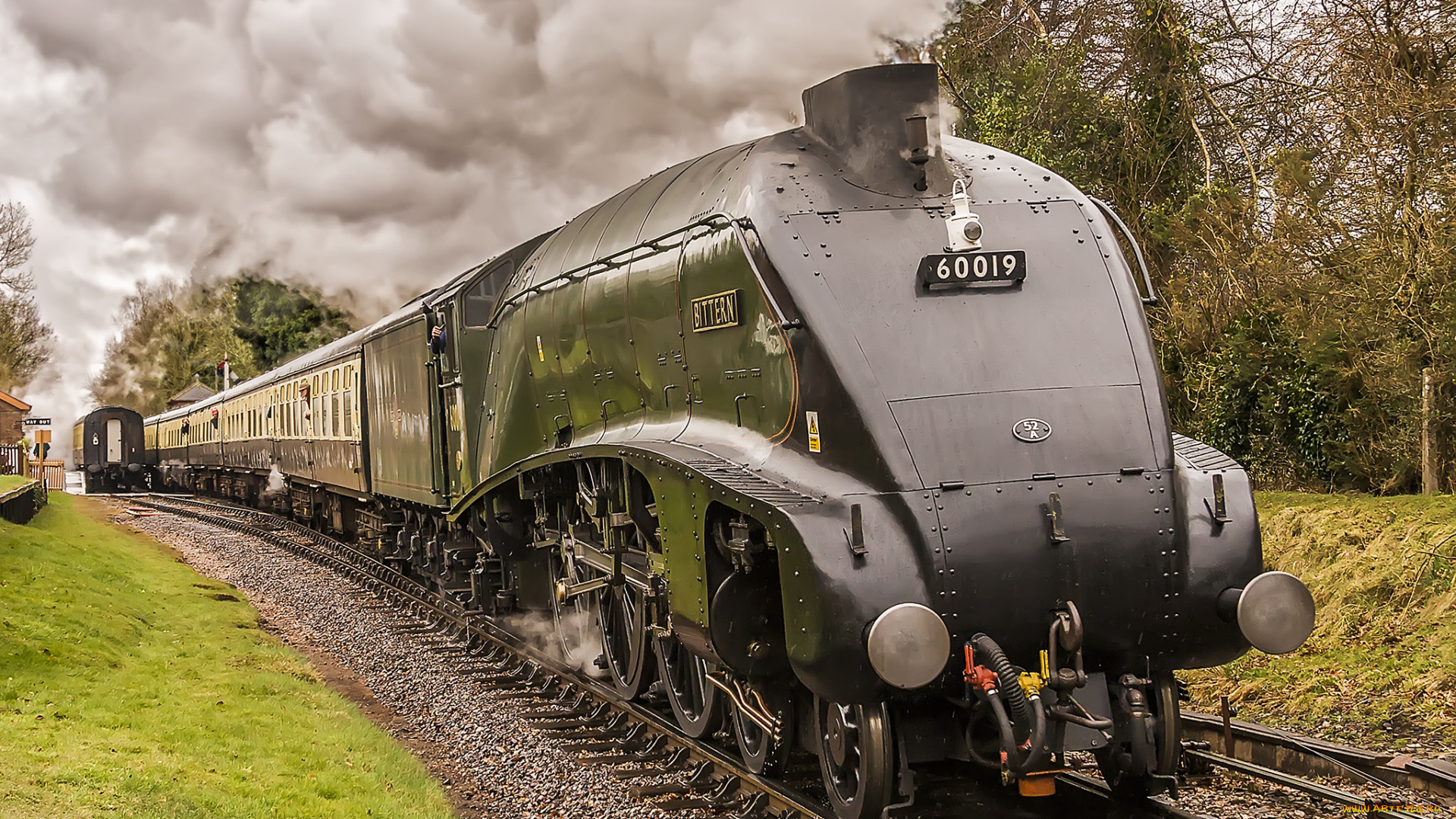 техника, паровозы, локомотив, состав