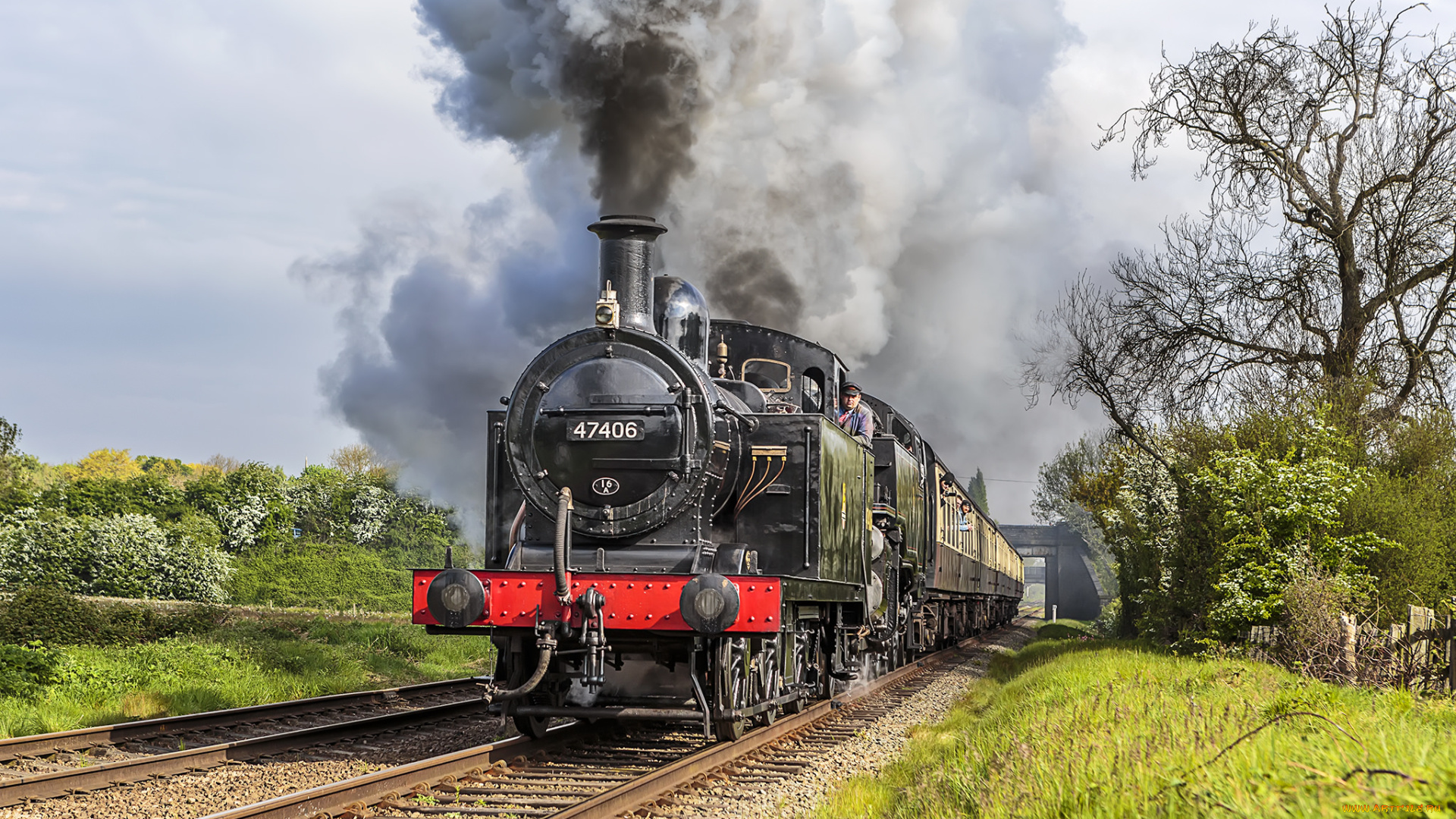 техника, паровозы, состав, локомотив