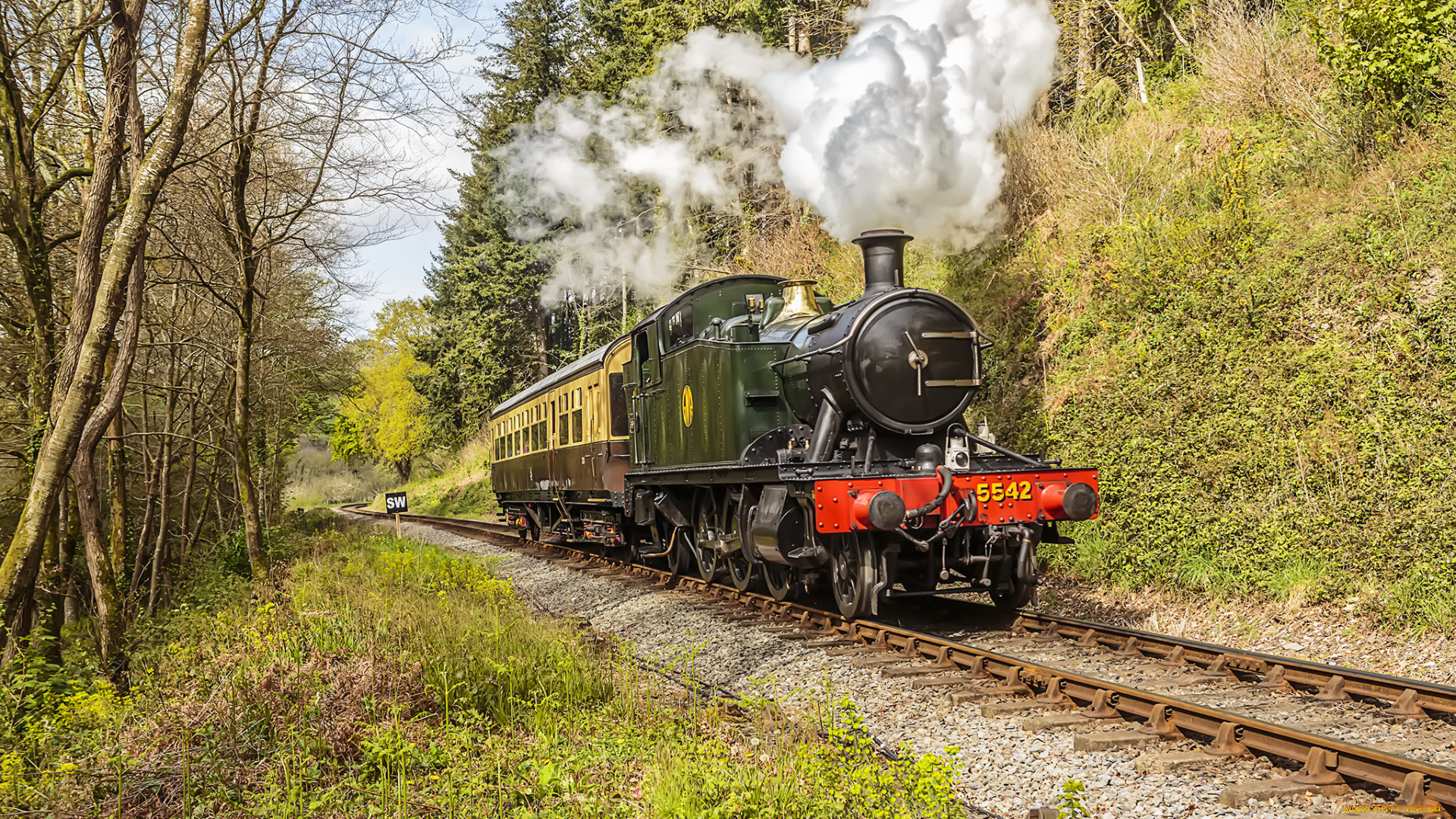 техника, паровозы, состав, локомотив