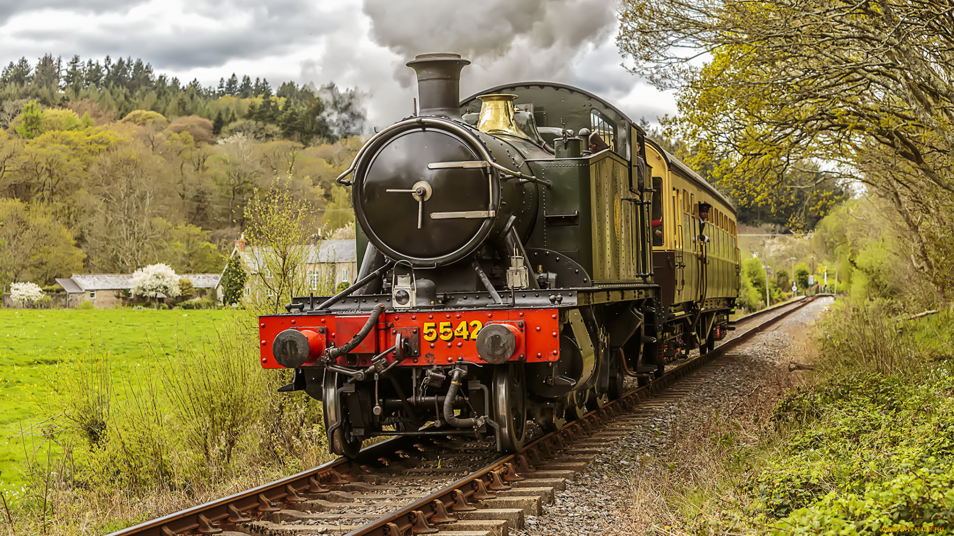 техника, паровозы, состав, локомотив