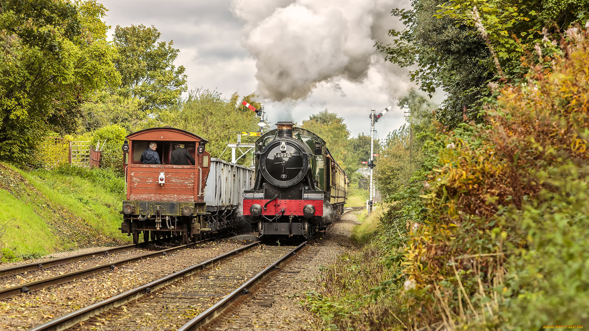 техника, паровозы, состав, локомотив