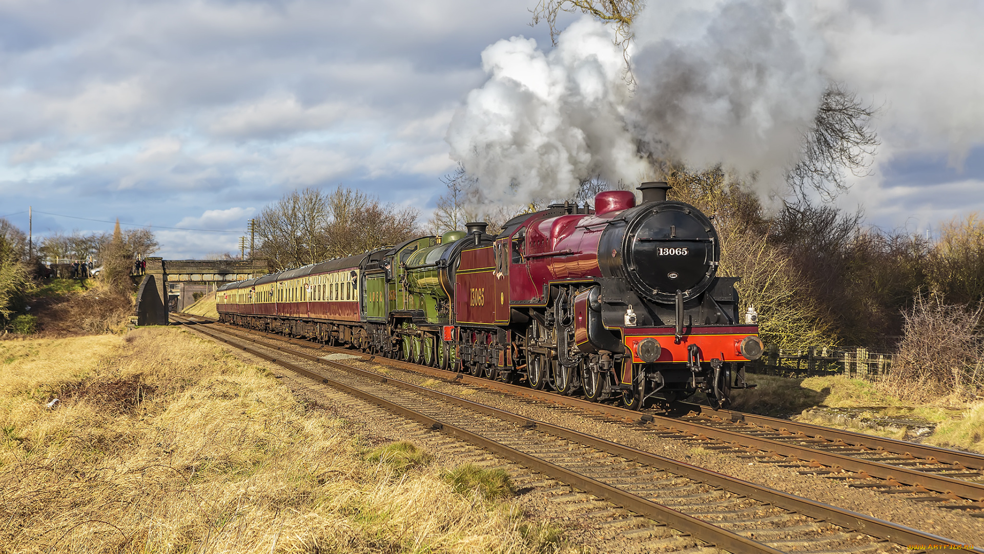 техника, паровозы, состав, локомотив