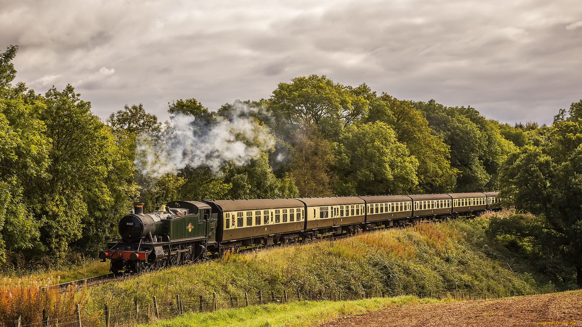 техника, паровозы, состав, локомотив