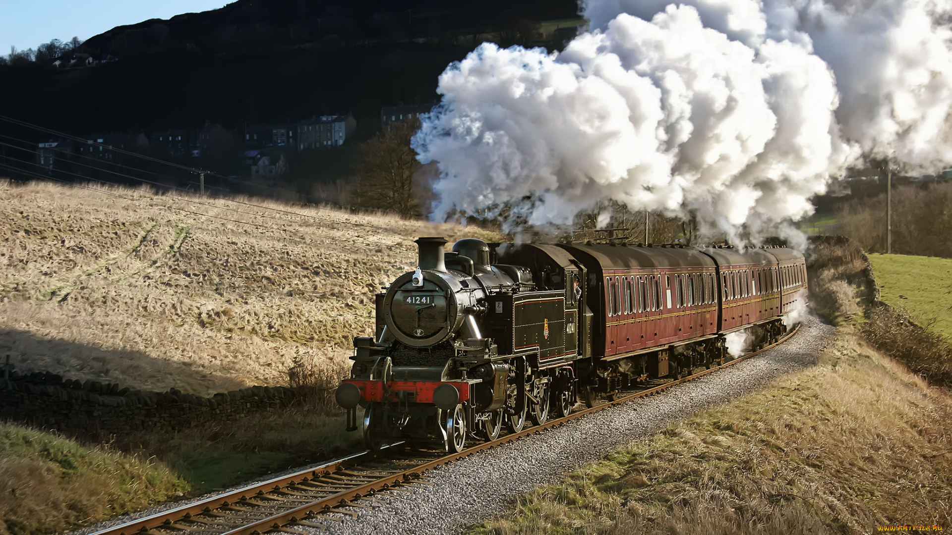 техника, паровозы, состав, локомотив