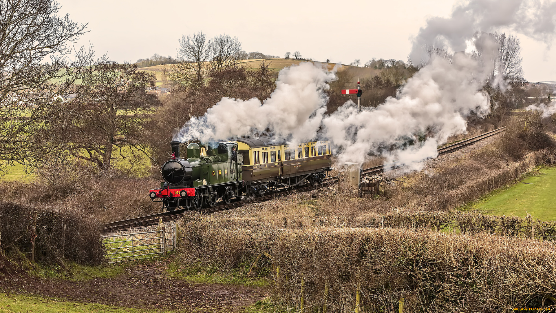 техника, паровозы, состав, локомотив
