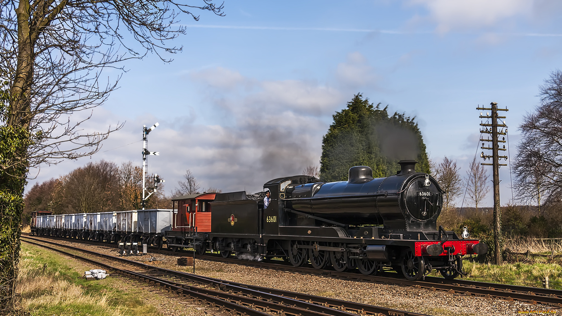 техника, паровозы, состав, локомотив