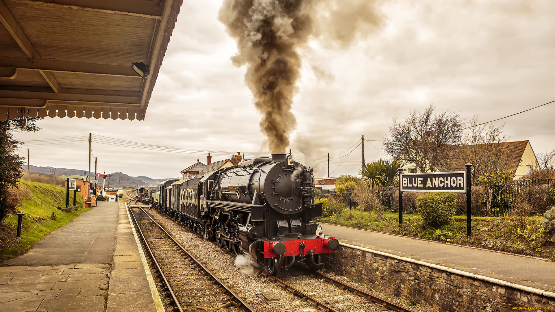 техника, паровозы, состав, локомотив