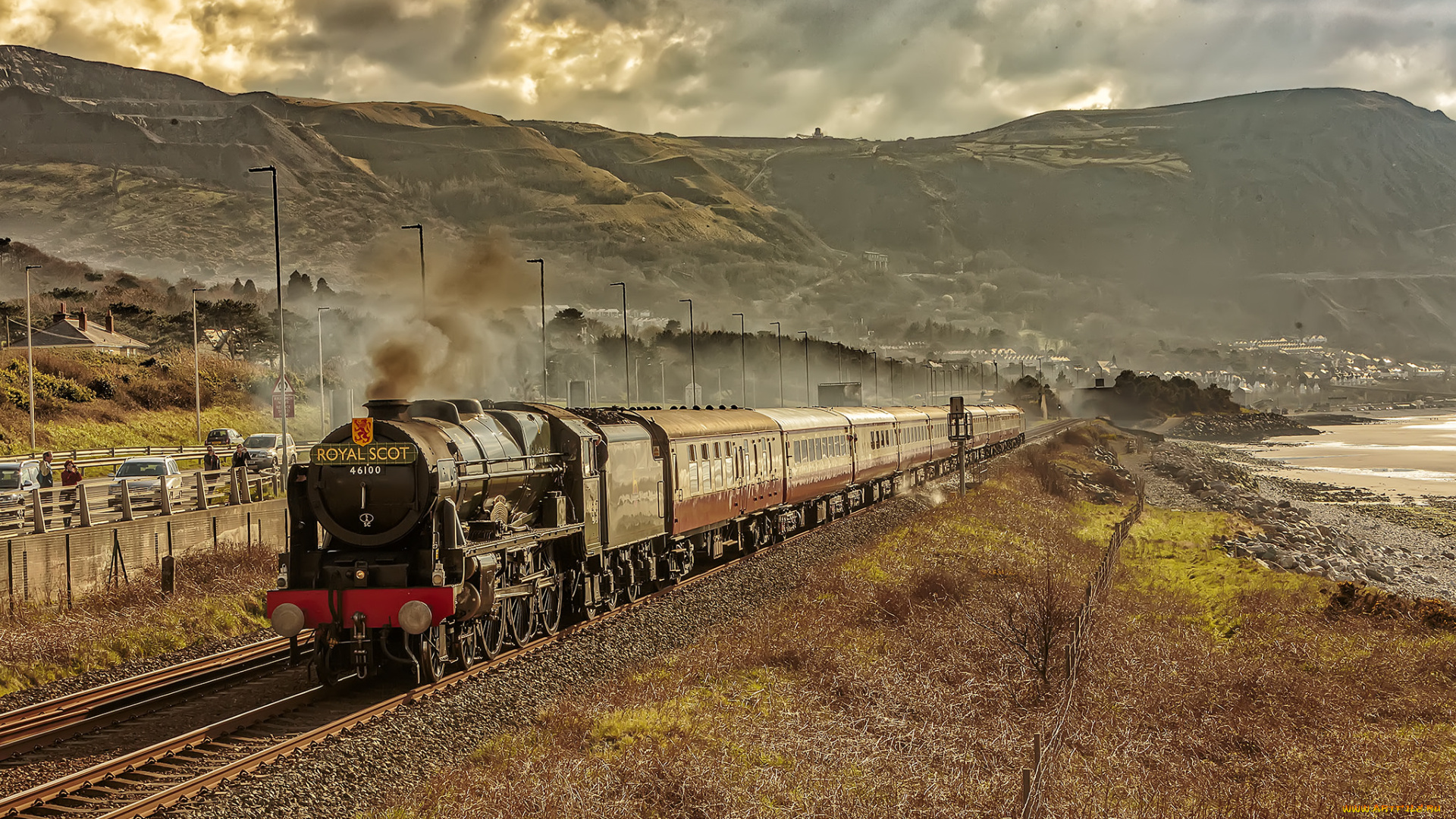 техника, паровозы, состав, локомотив