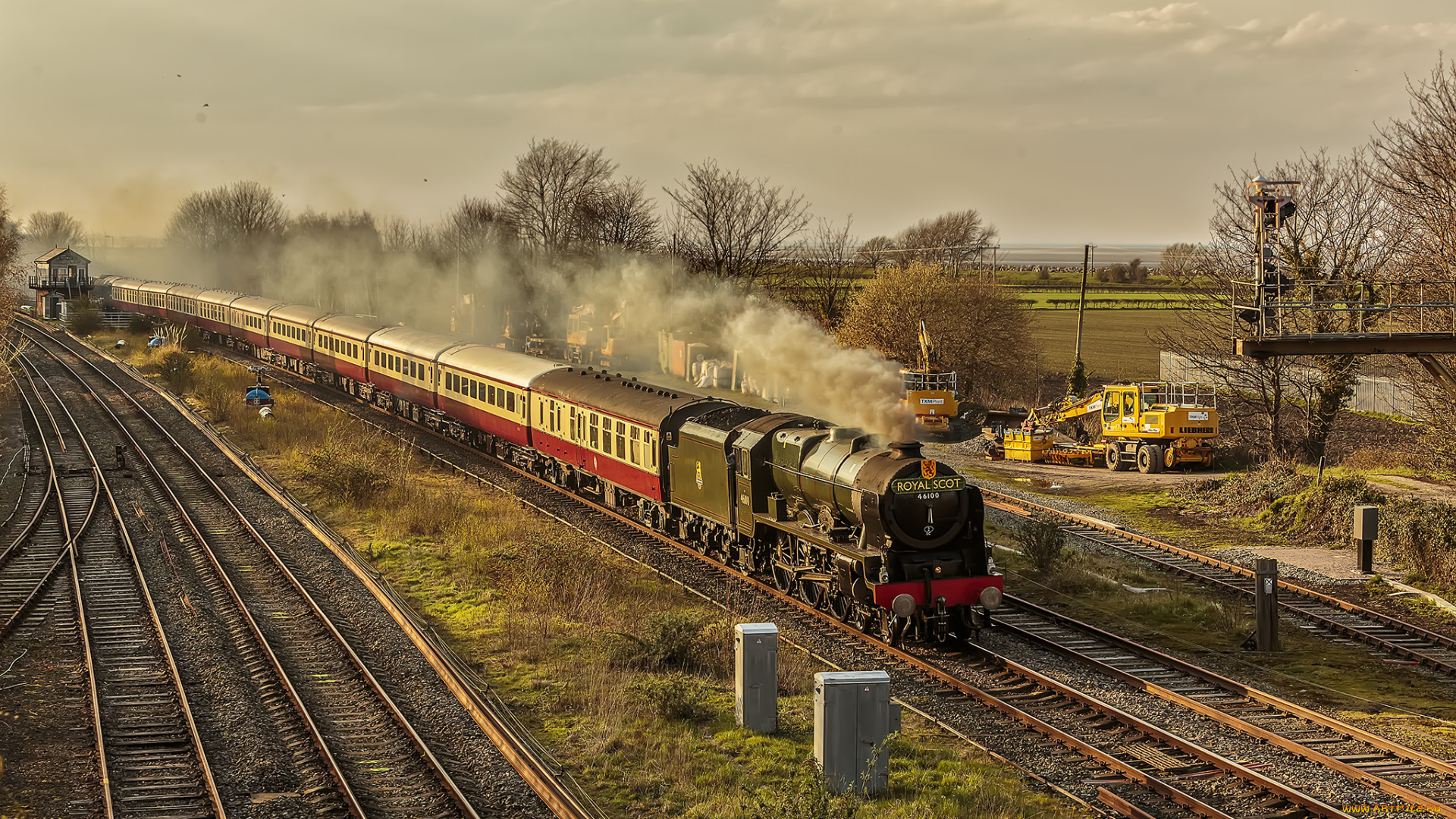 техника, паровозы, состав, локомотив