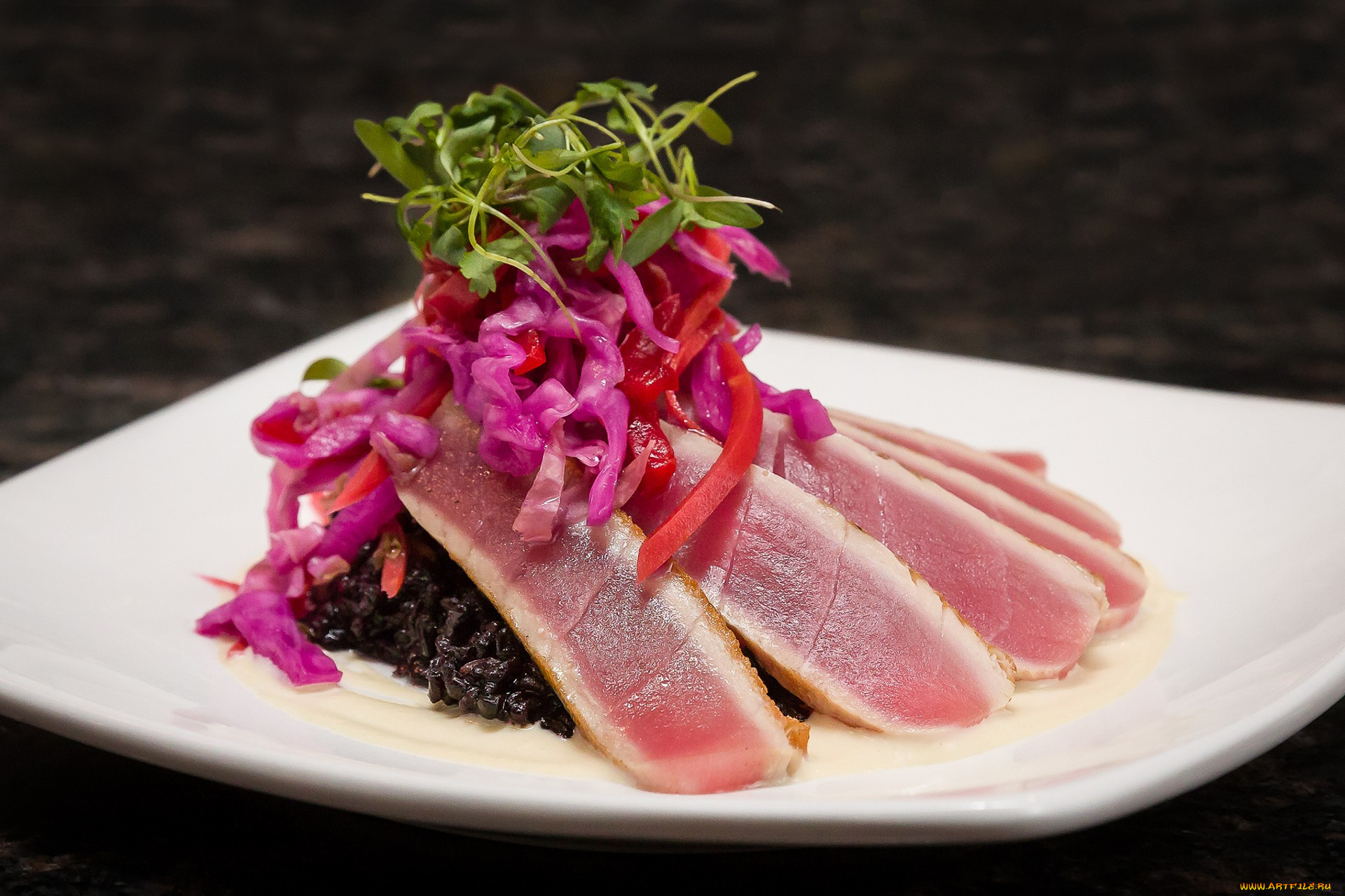 еда, рыбные, блюда, , с, морепродуктами, снедь