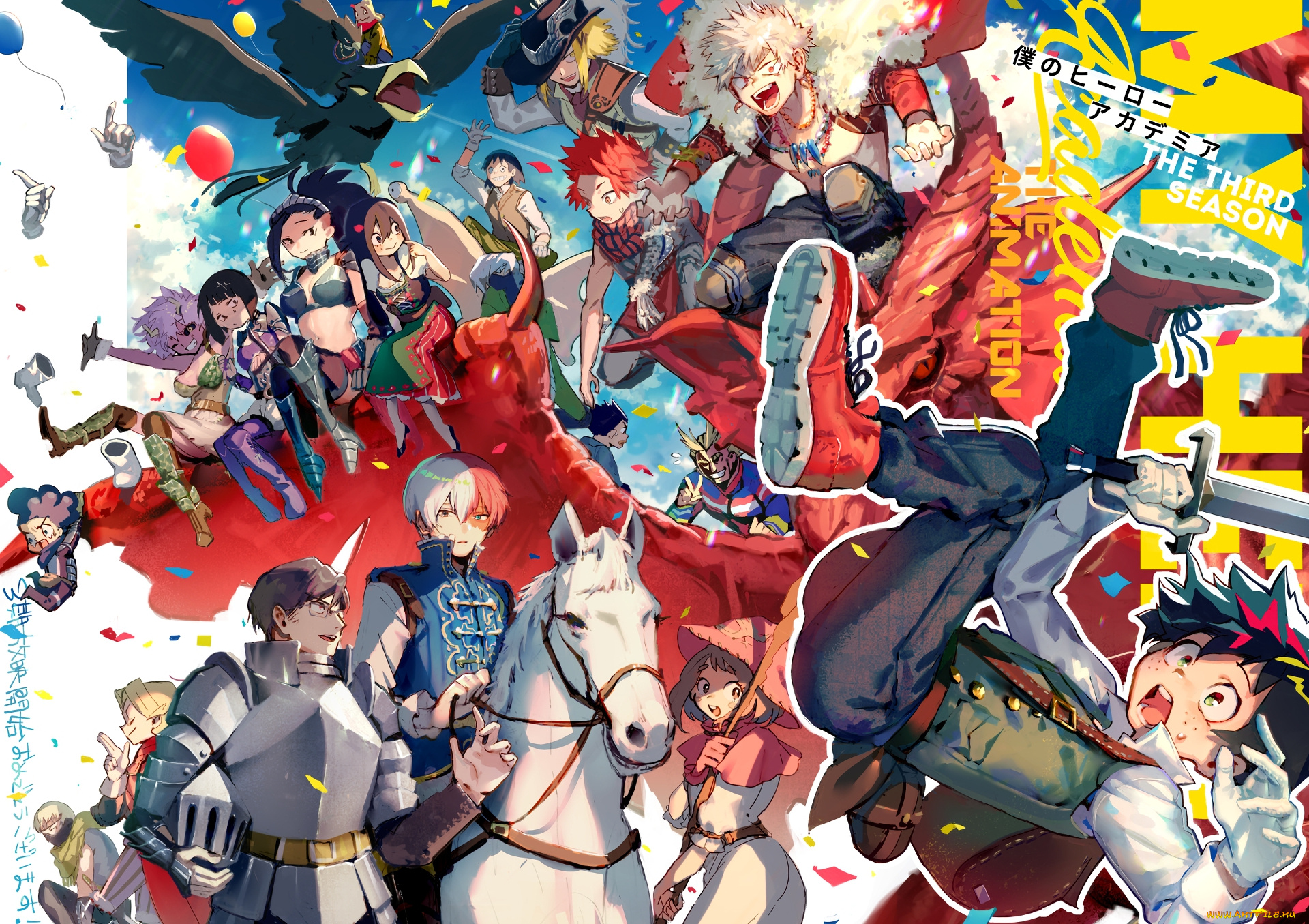 аниме, boku, no, hero, academia, персонажи