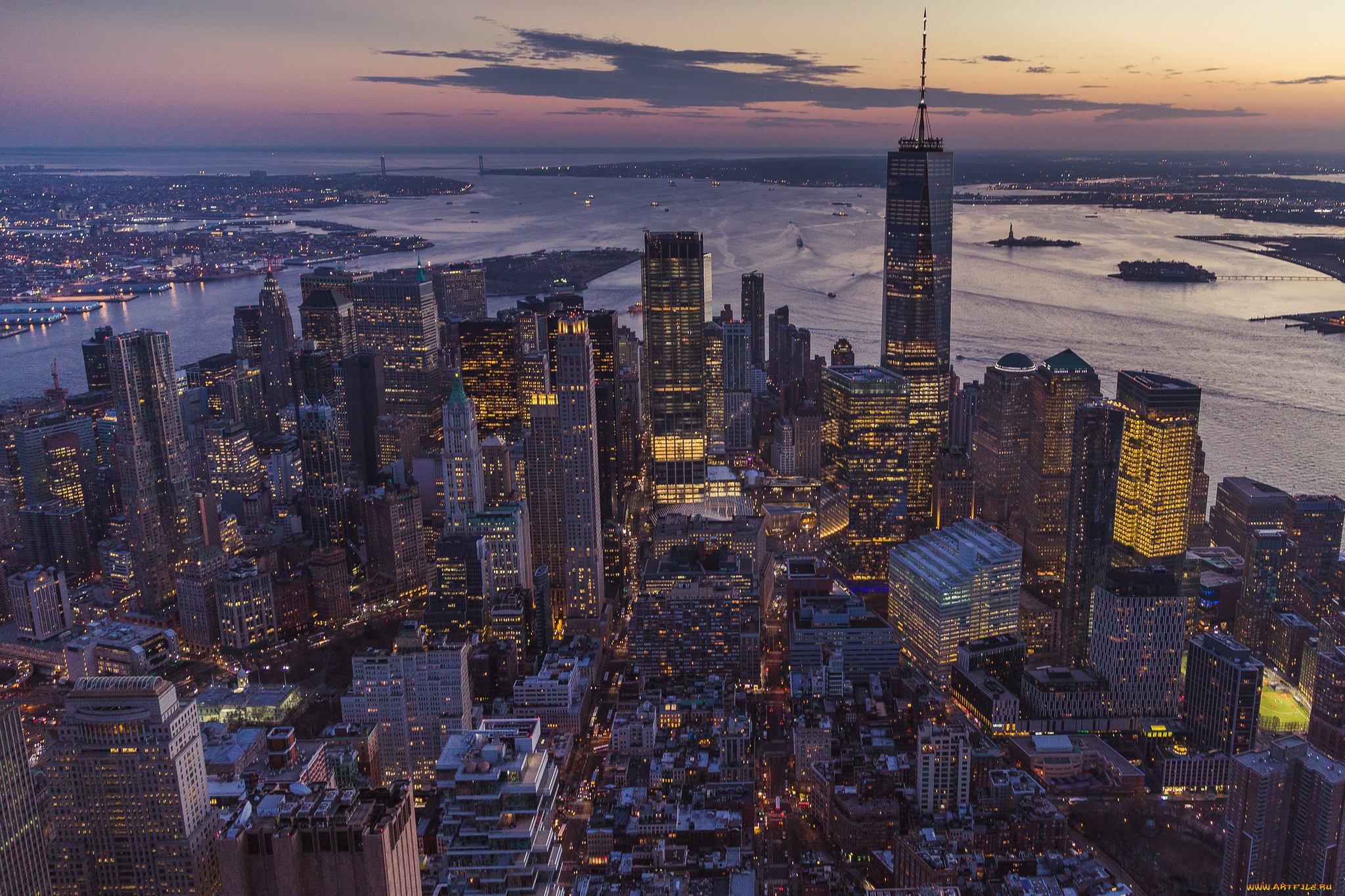 manhattan, города, нью-йорк, , сша, простор