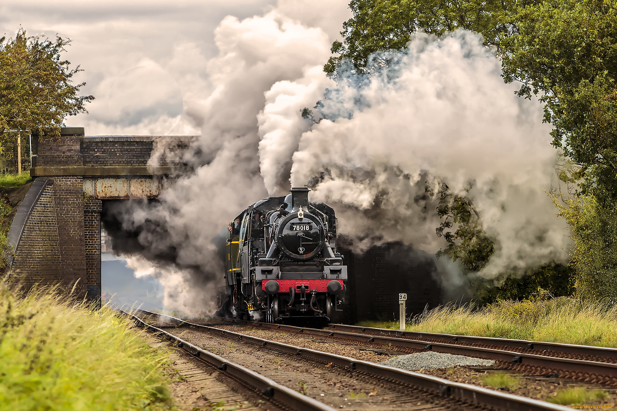 техника, паровозы, локомотив, состав